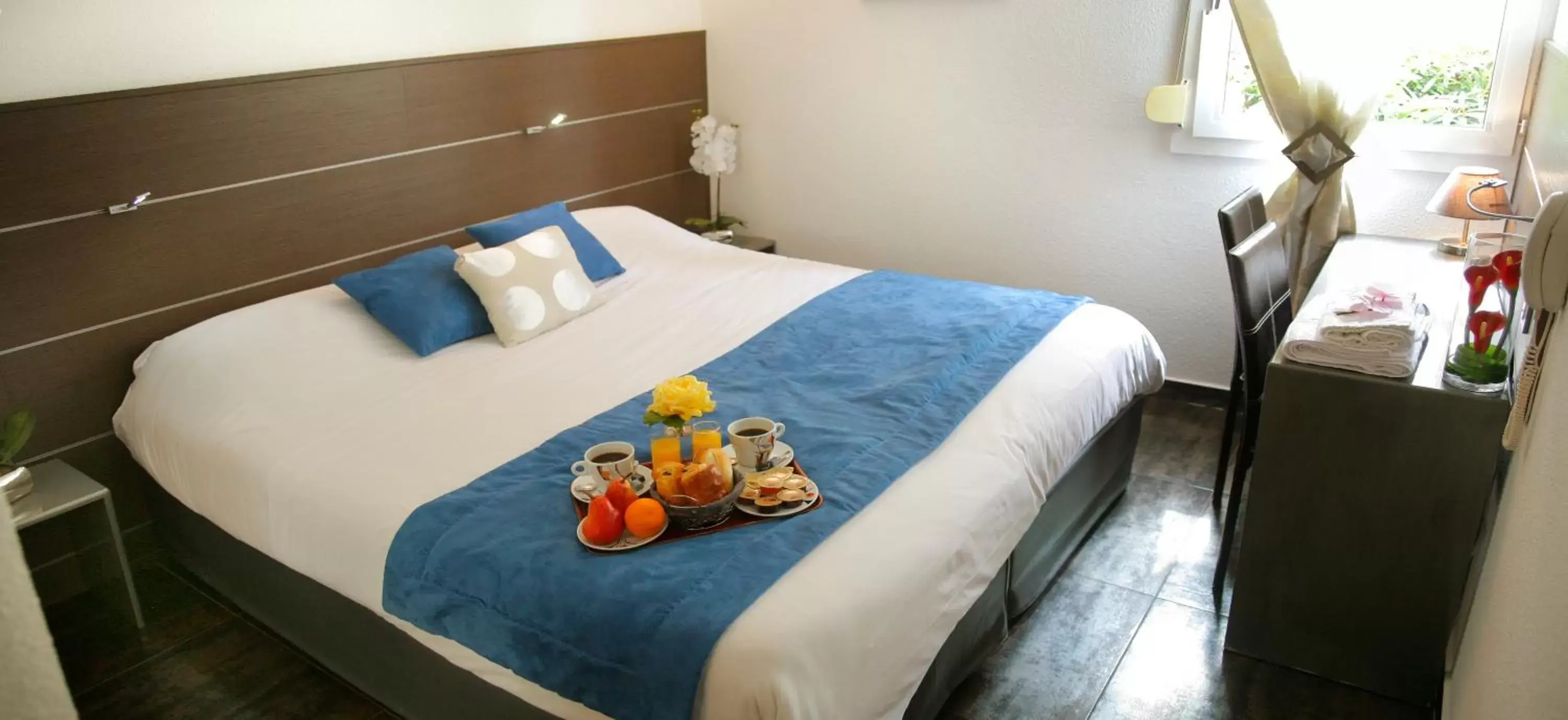 Decorative detail, Bed in Hotel & Spa Gil de France Cap d'Agde