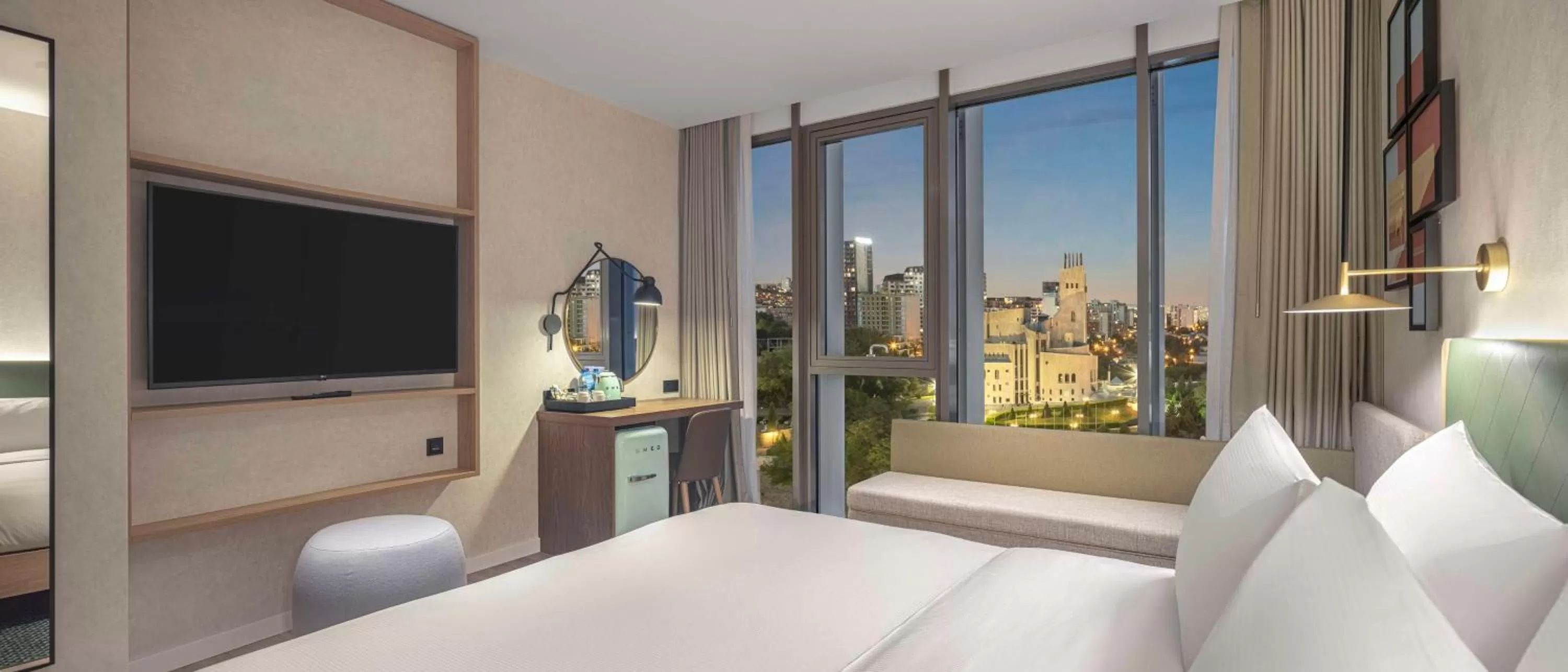 King Room with Sofa Bed in Hilton Garden Inn Tbilisi Riverview