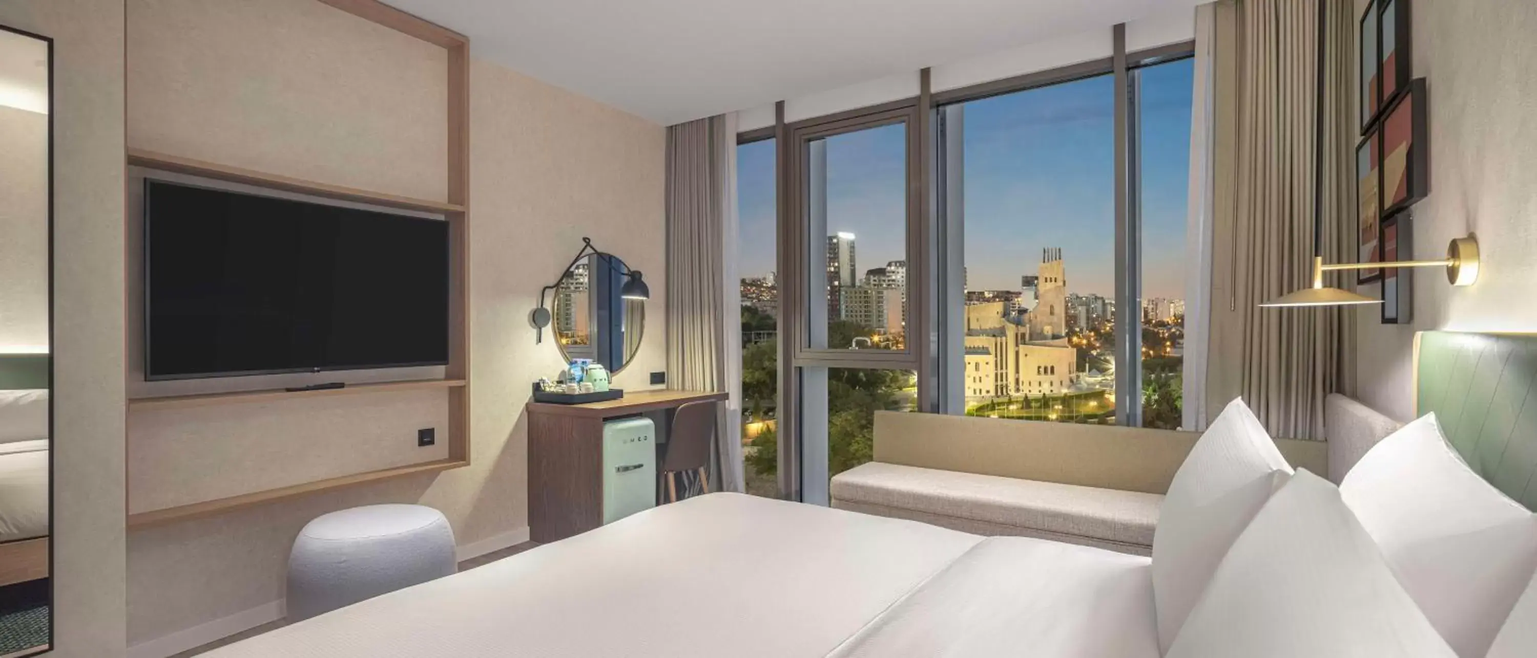 King Room with Sofa Bed in Hilton Garden Inn Tbilisi Riverview King Room with Sofa Bed in Hilton Garden Inn Tbilisi Riverview