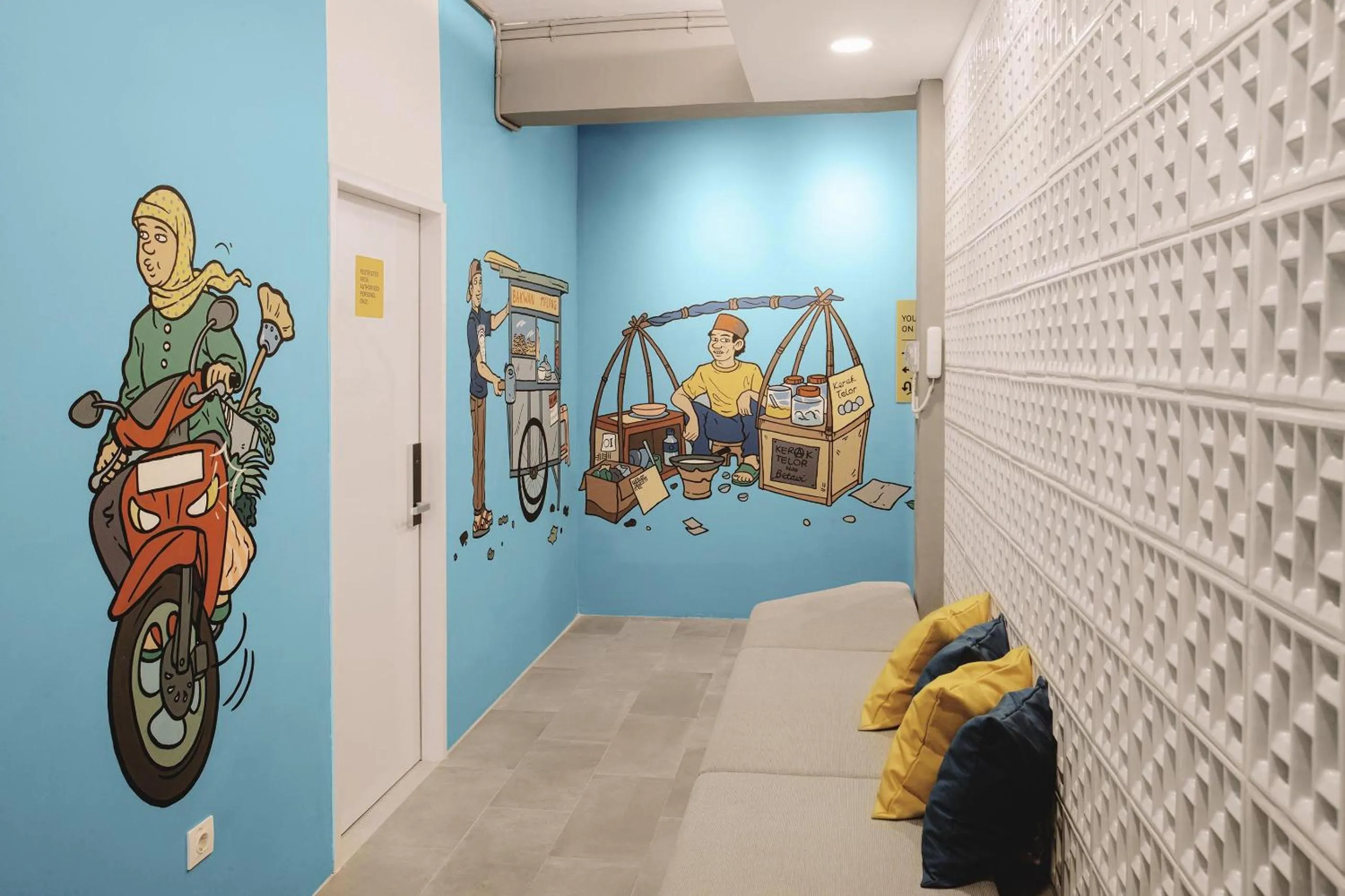 Decorative detail in Konko Hostel Jakarta