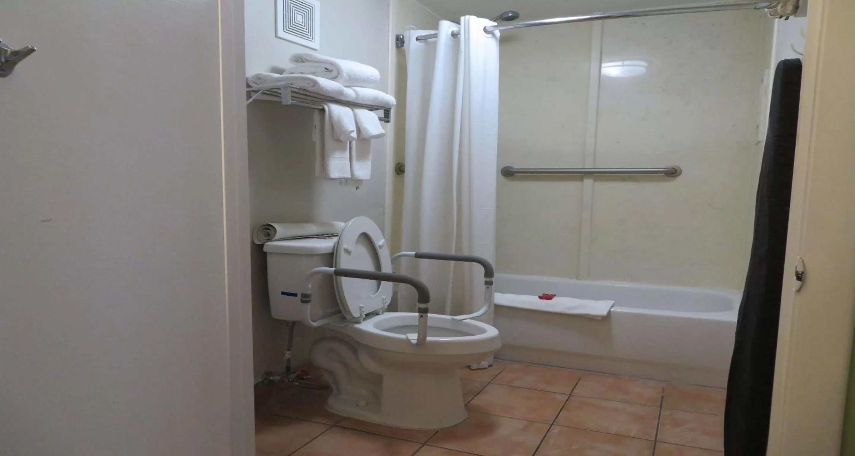Bathroom in SureStay Plus Hotel by Best Western St Marys Cumberland