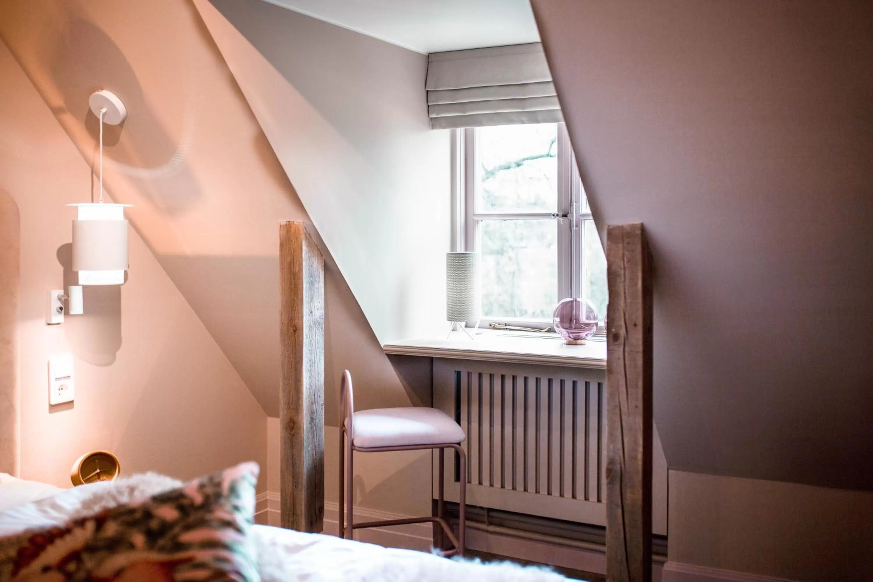 Seating area, Bed in Hesselby Slott