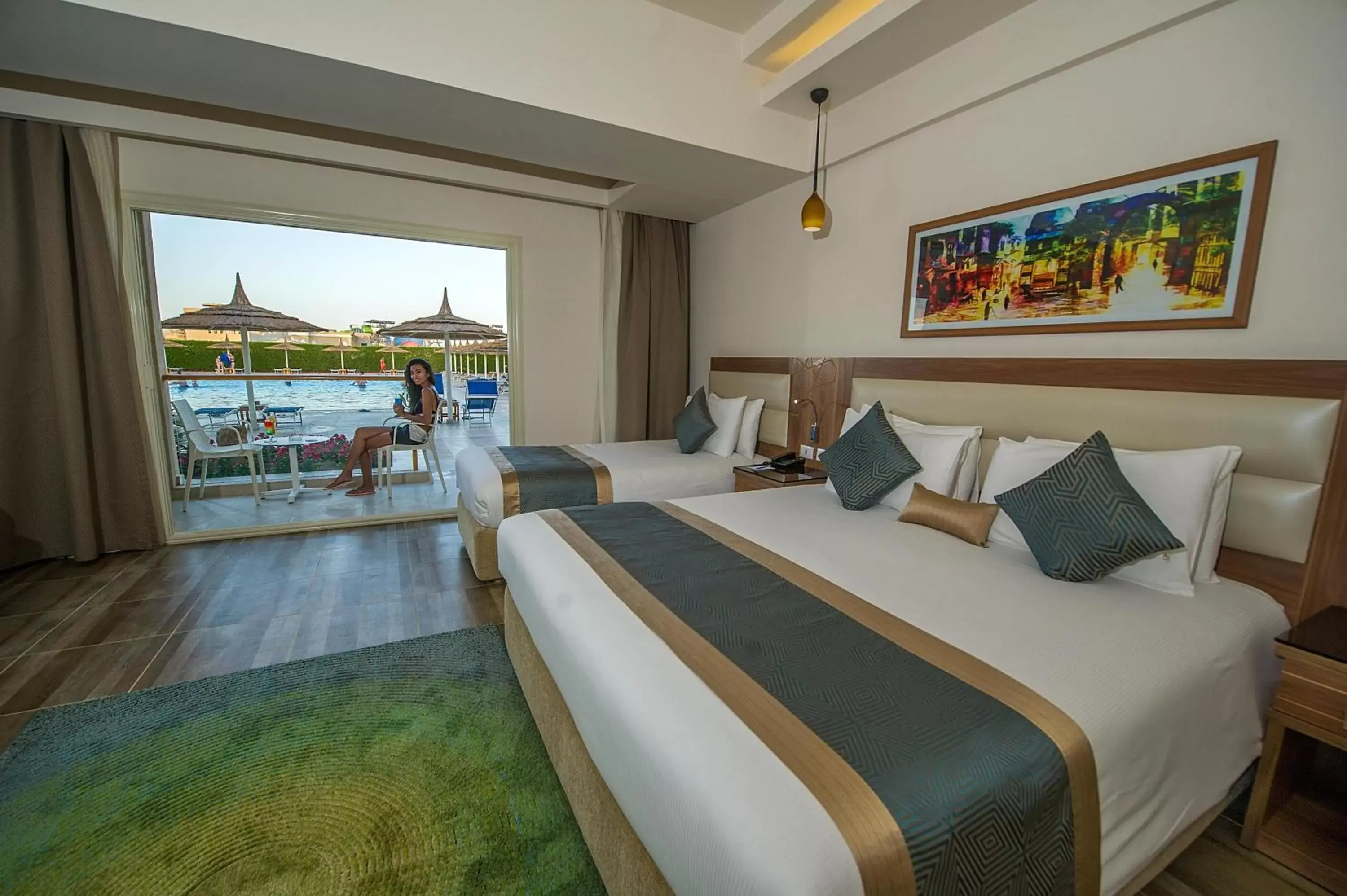 Bedroom, Bed in Pickalbatros Aqua Park Sharm El Sheikh