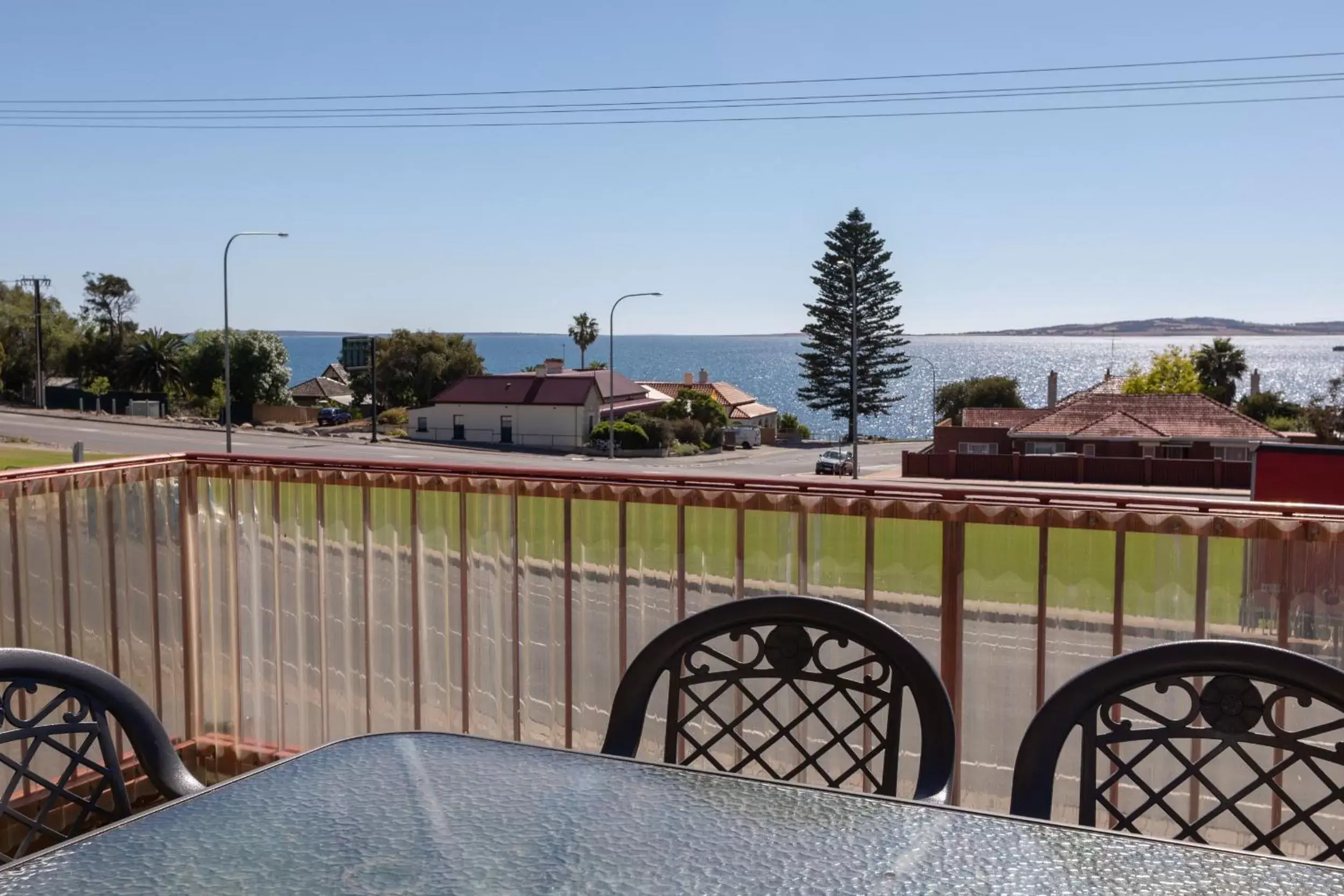 Balcony/Terrace in Blue Seas Motel