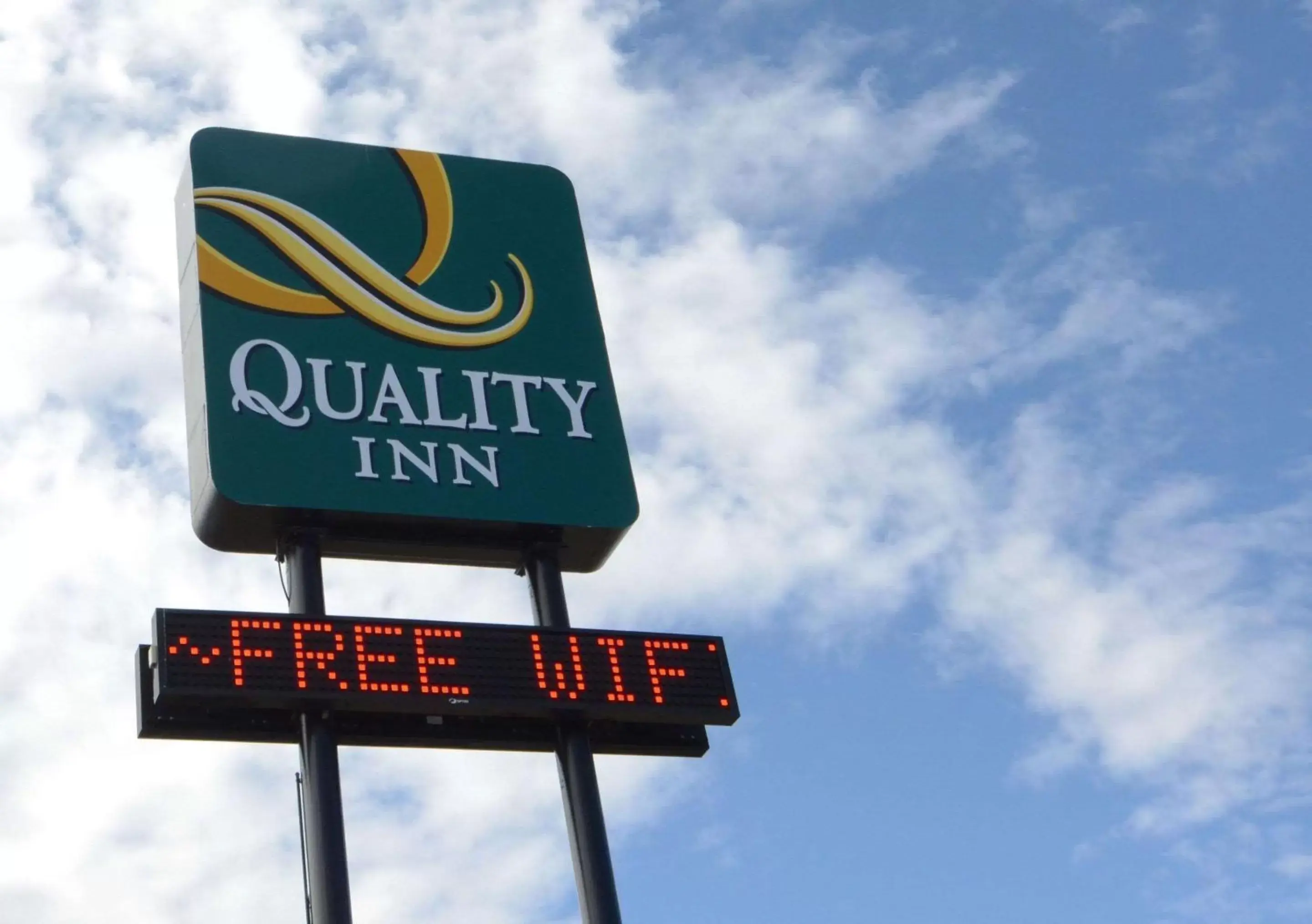 Off site in Quality Inn & Suites