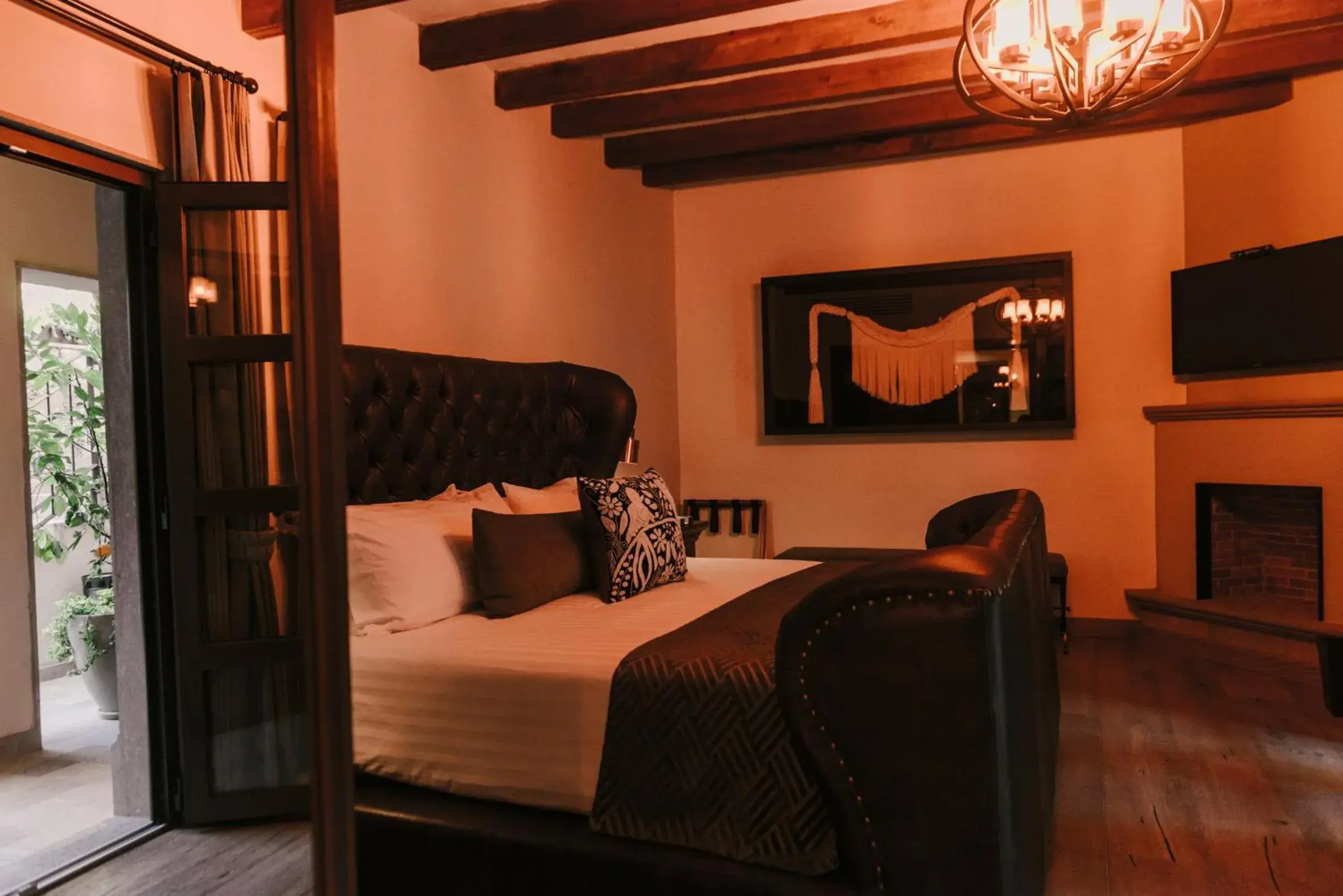 Bed in Hotel Apapacho Boutique