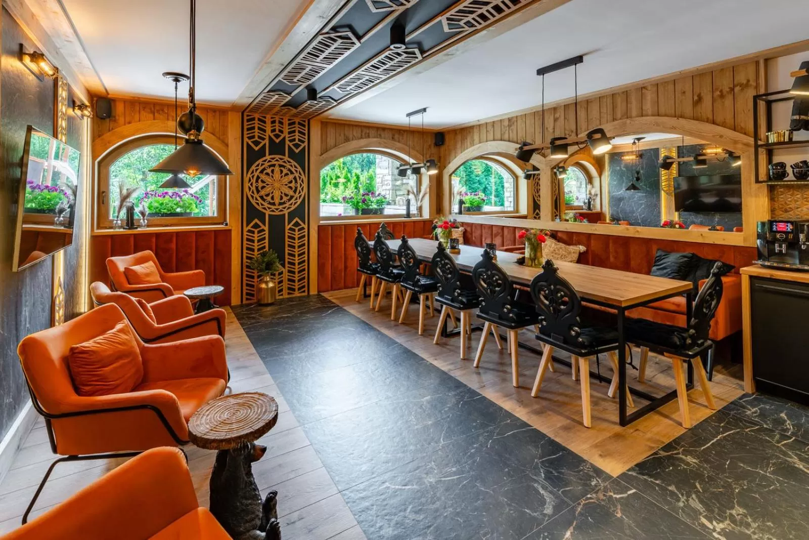 Seating area in Rezydencja Górska Odkryj Zakopane