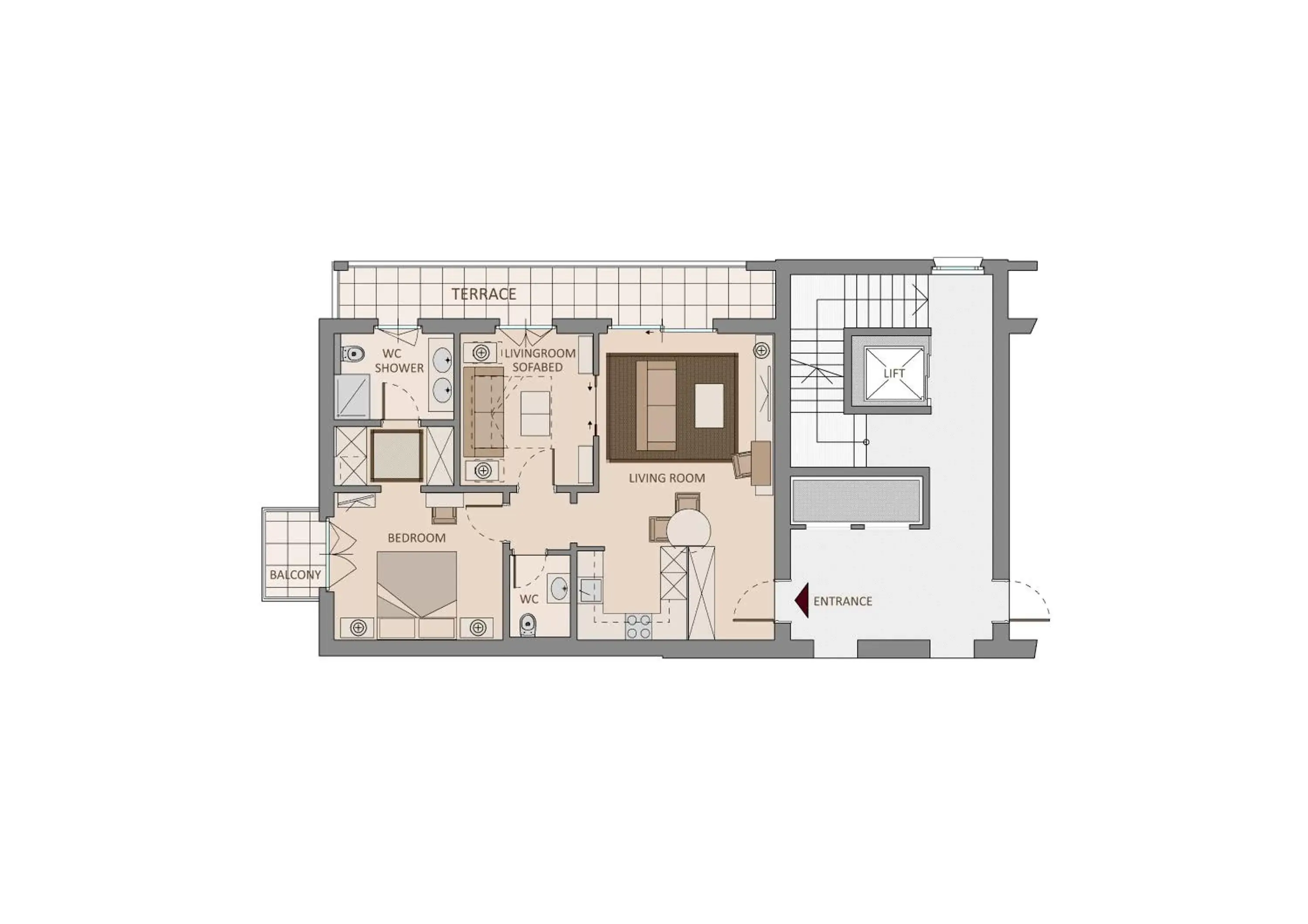 Other, Floor Plan in Delta Resort Apartments