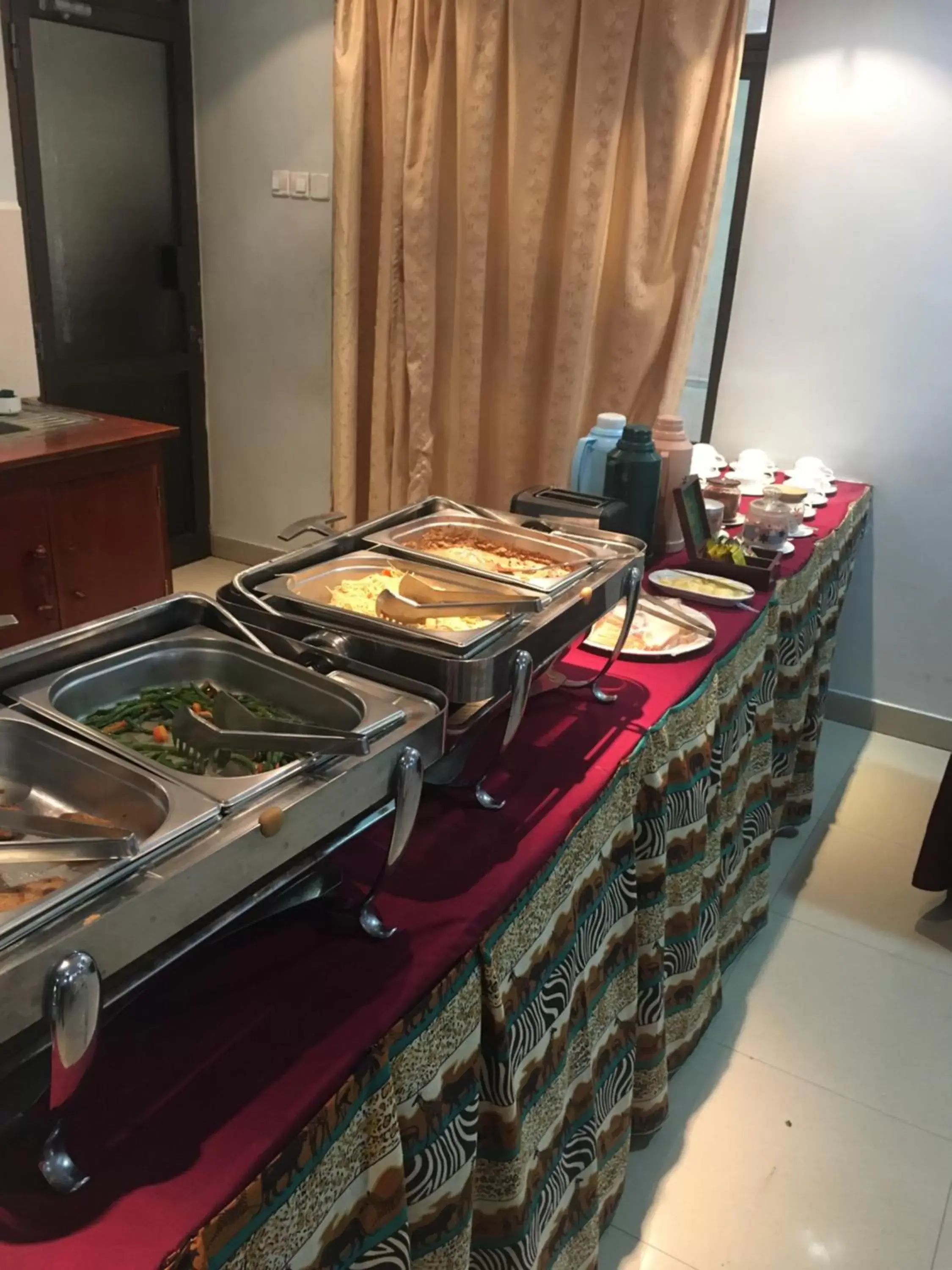 Buffet breakfast, Food in Natron Palace Hotel