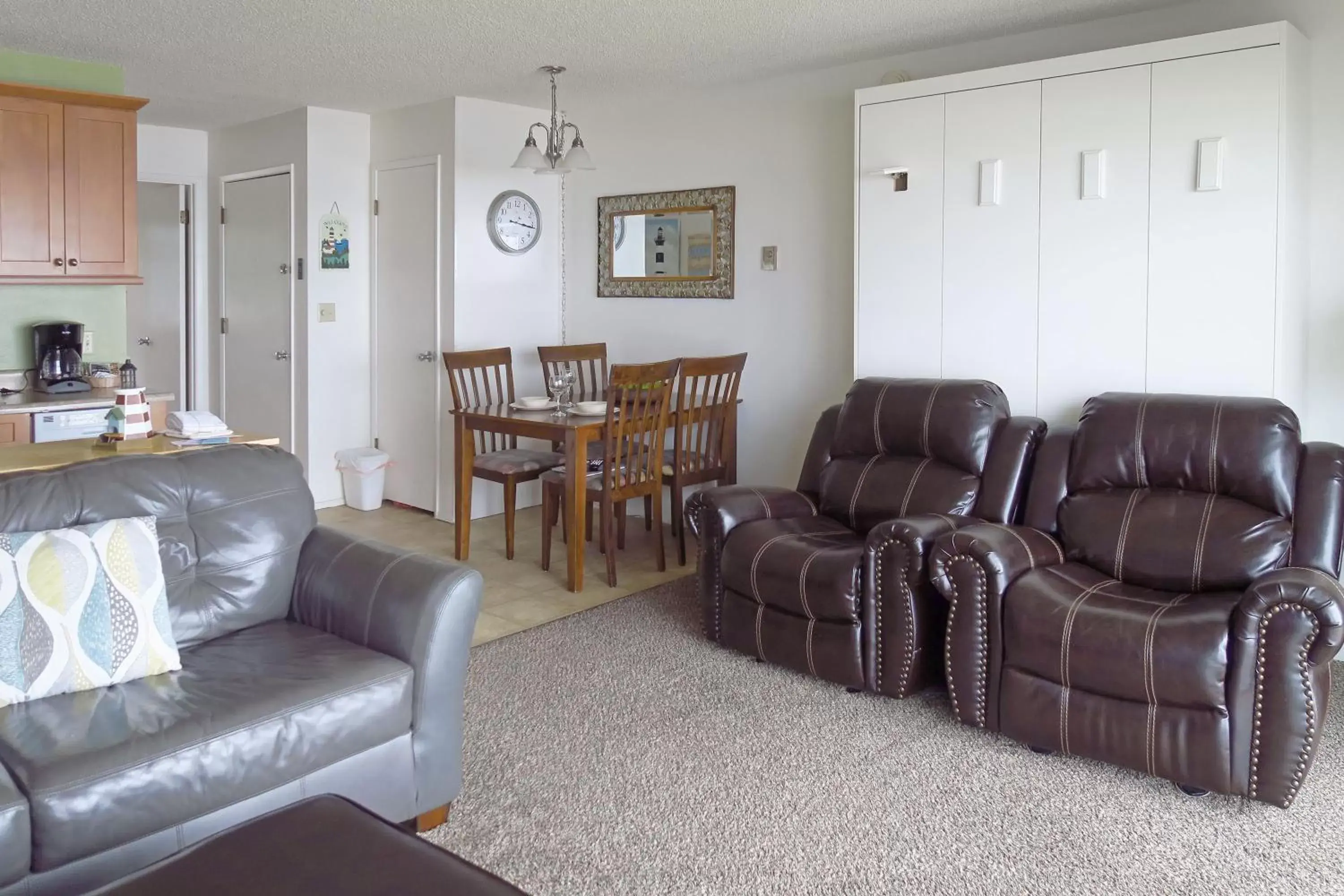 Living room in Ocean Terrace Condominiums