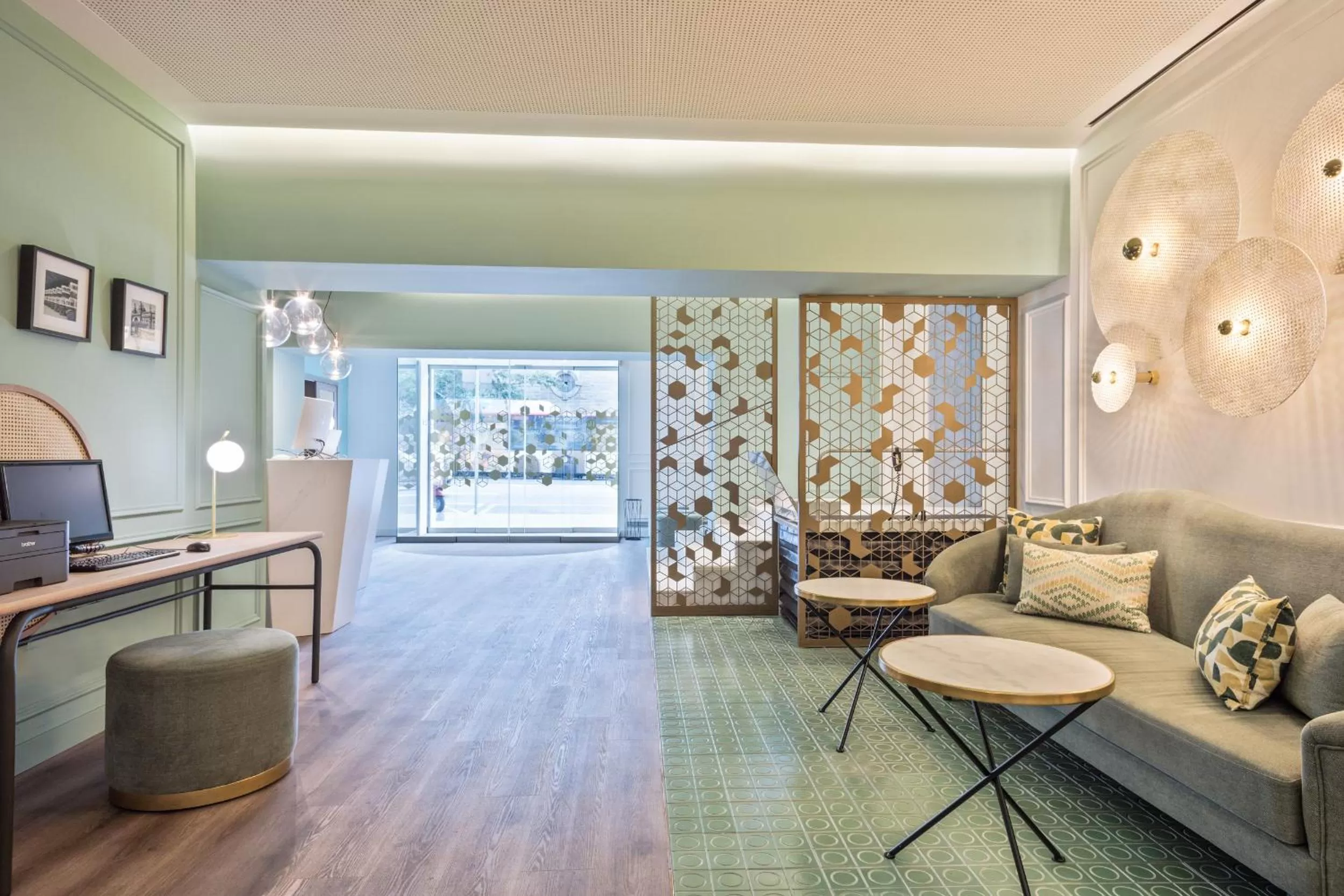 Living room in Hotel Via Augusta