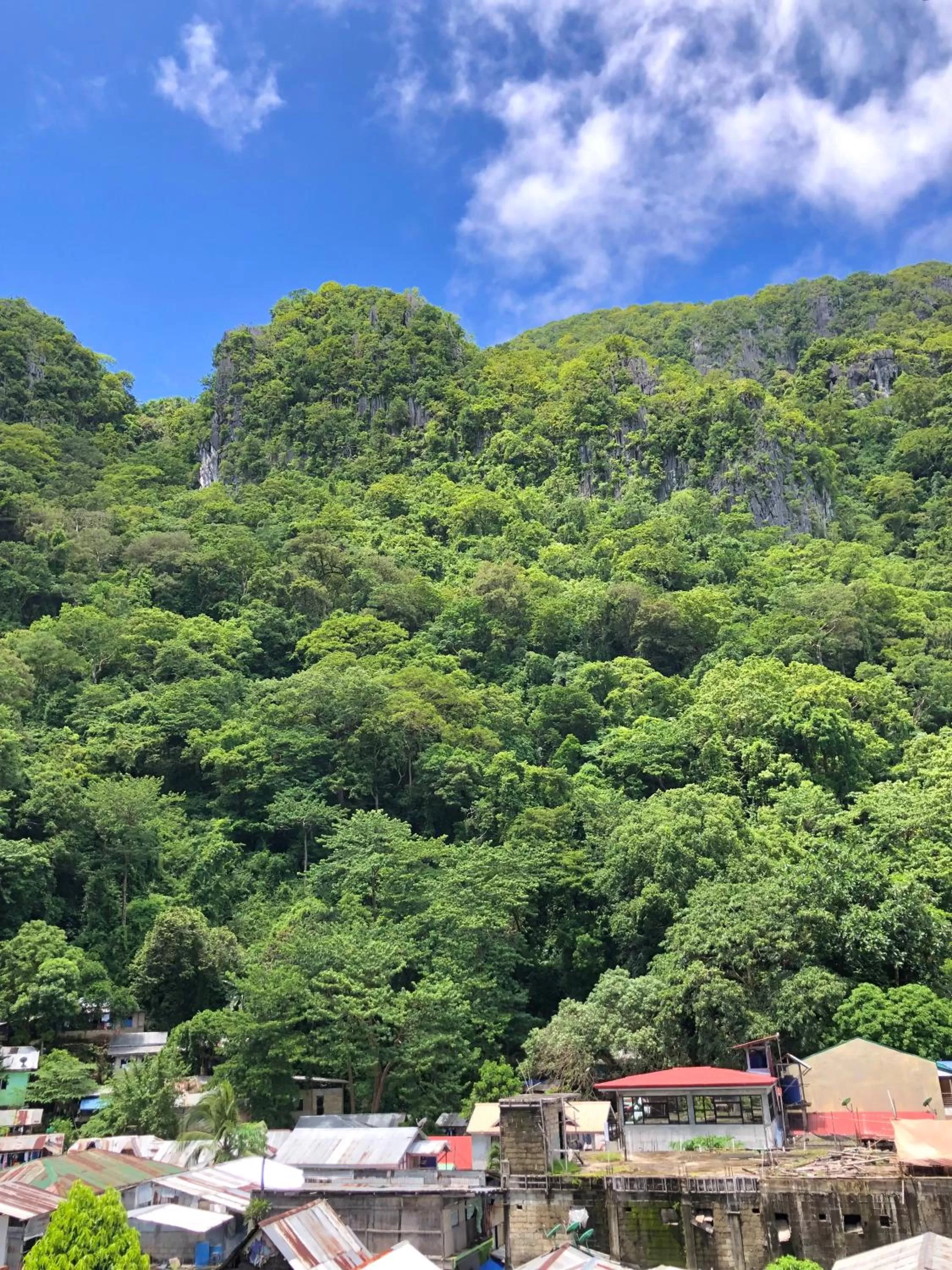 Mountain view in Hanna's Inn, El Nido