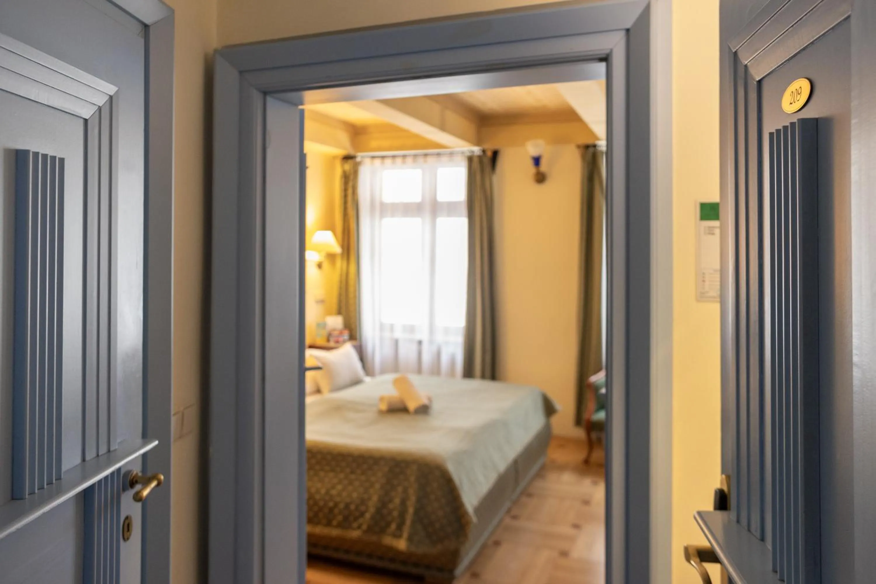 Bed in Hotel Elite Prague