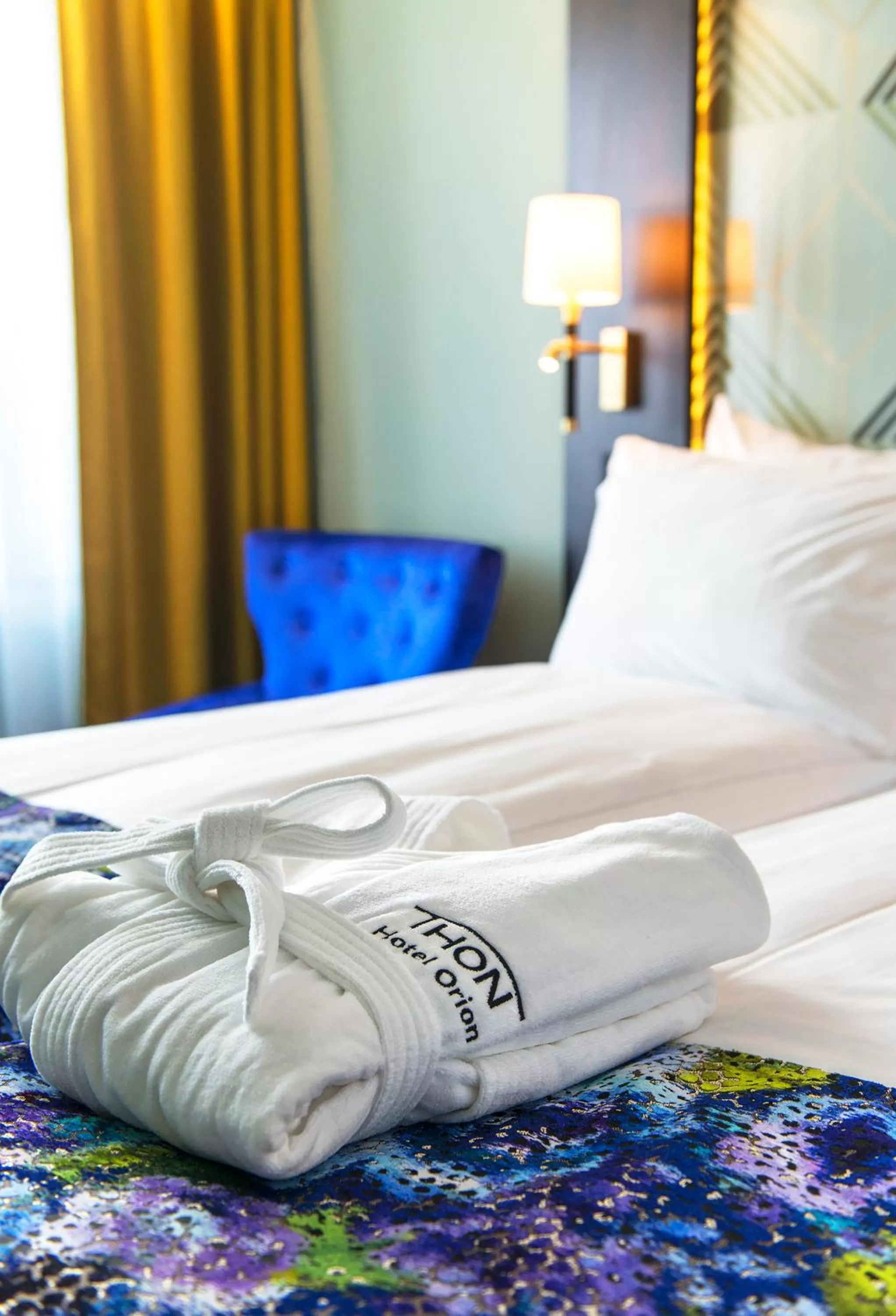 Decorative detail, Bed in Thon Hotel Orion