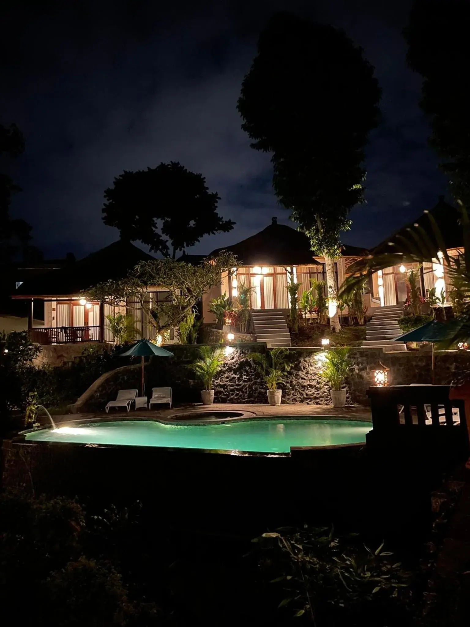 Night, Property Building in Ubud Dedari Villas