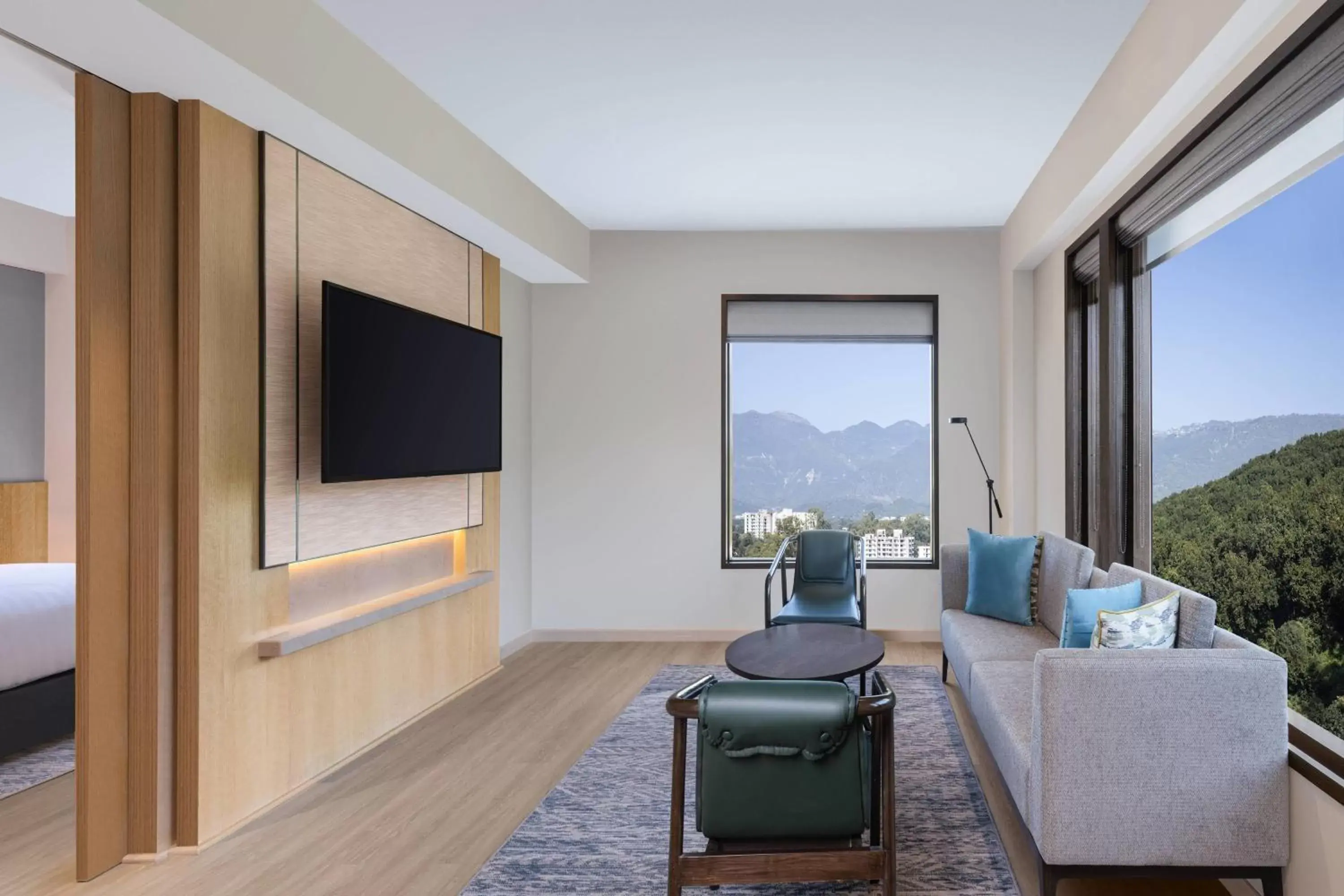 Living room, TV/Entertainment Center in Fairfield by Marriott Dehradun