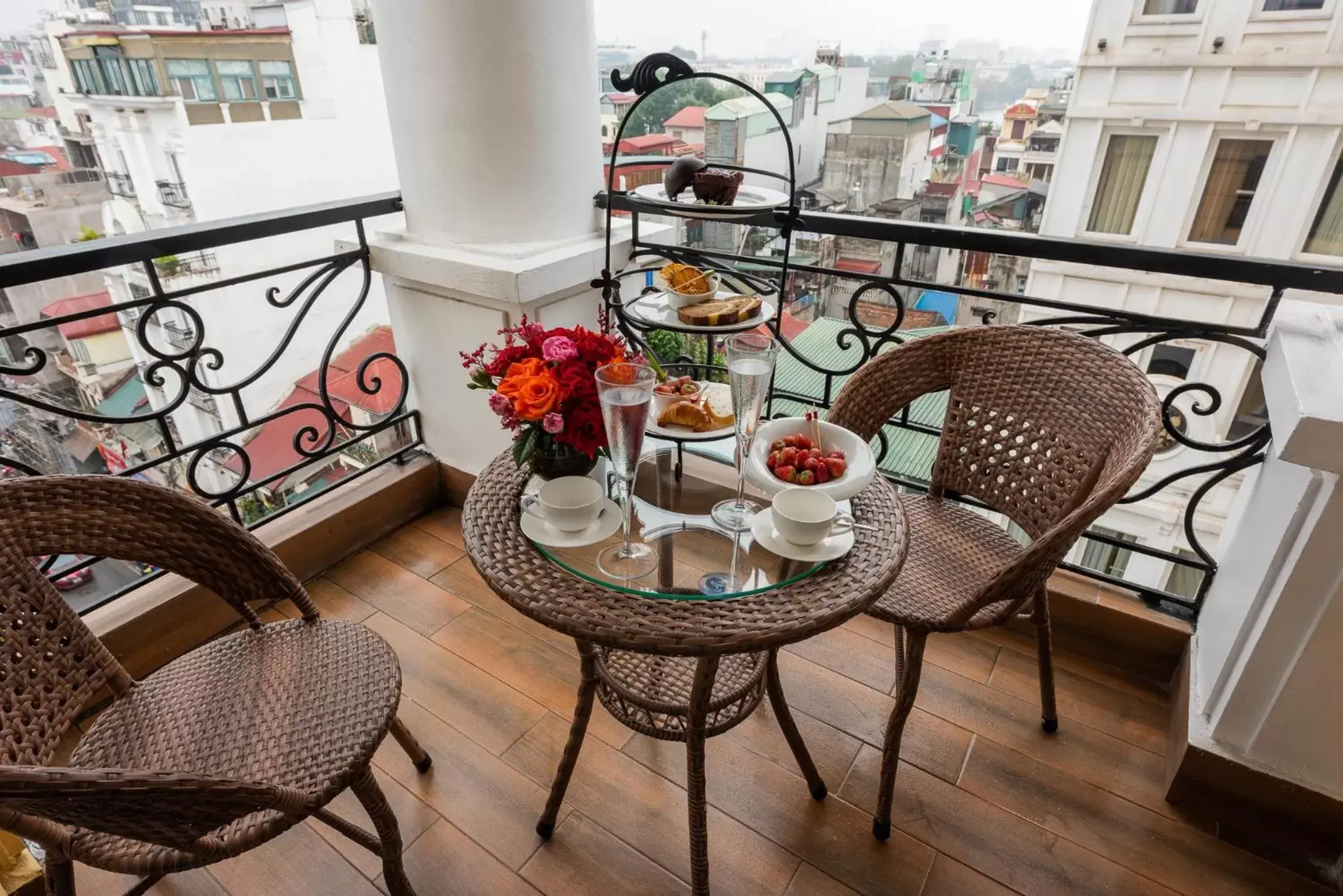 Balcony/Terrace in Hanoi Tirant Hotel