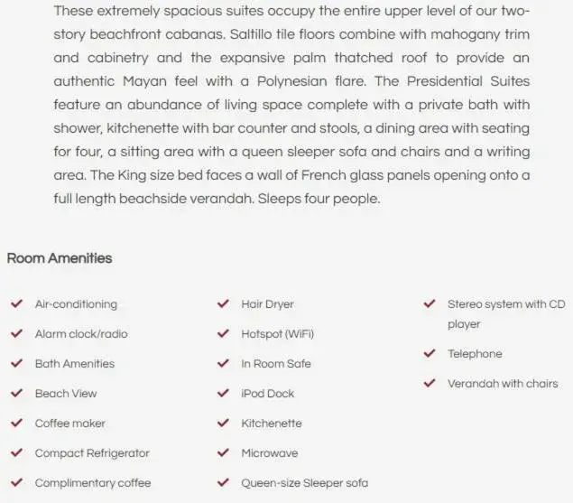 Presidential Suite in Ramon's Village Resort Presidential Suite in Ramon's Village Resort