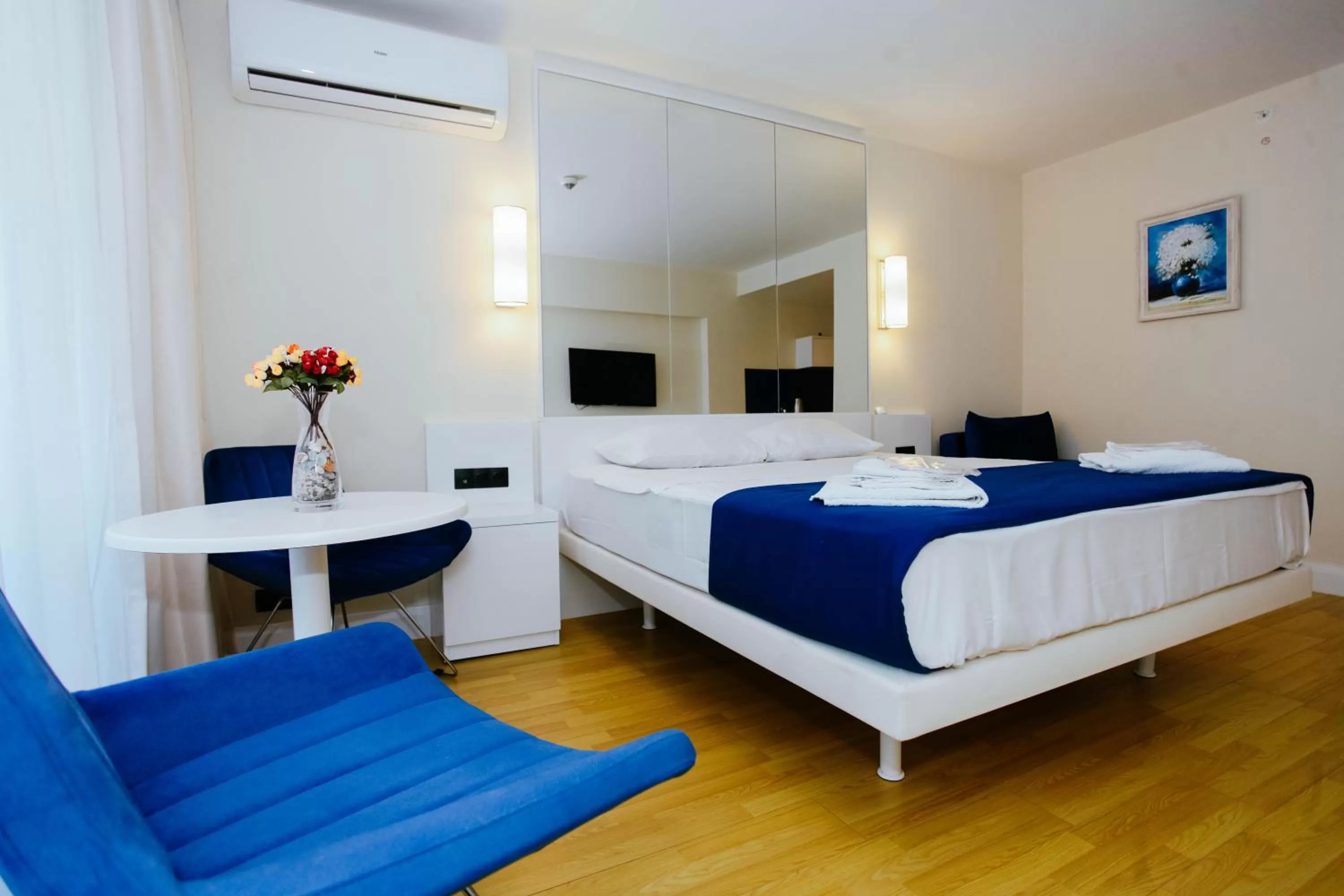 Bedroom, Bed in Orbi City Batumi With Sea View