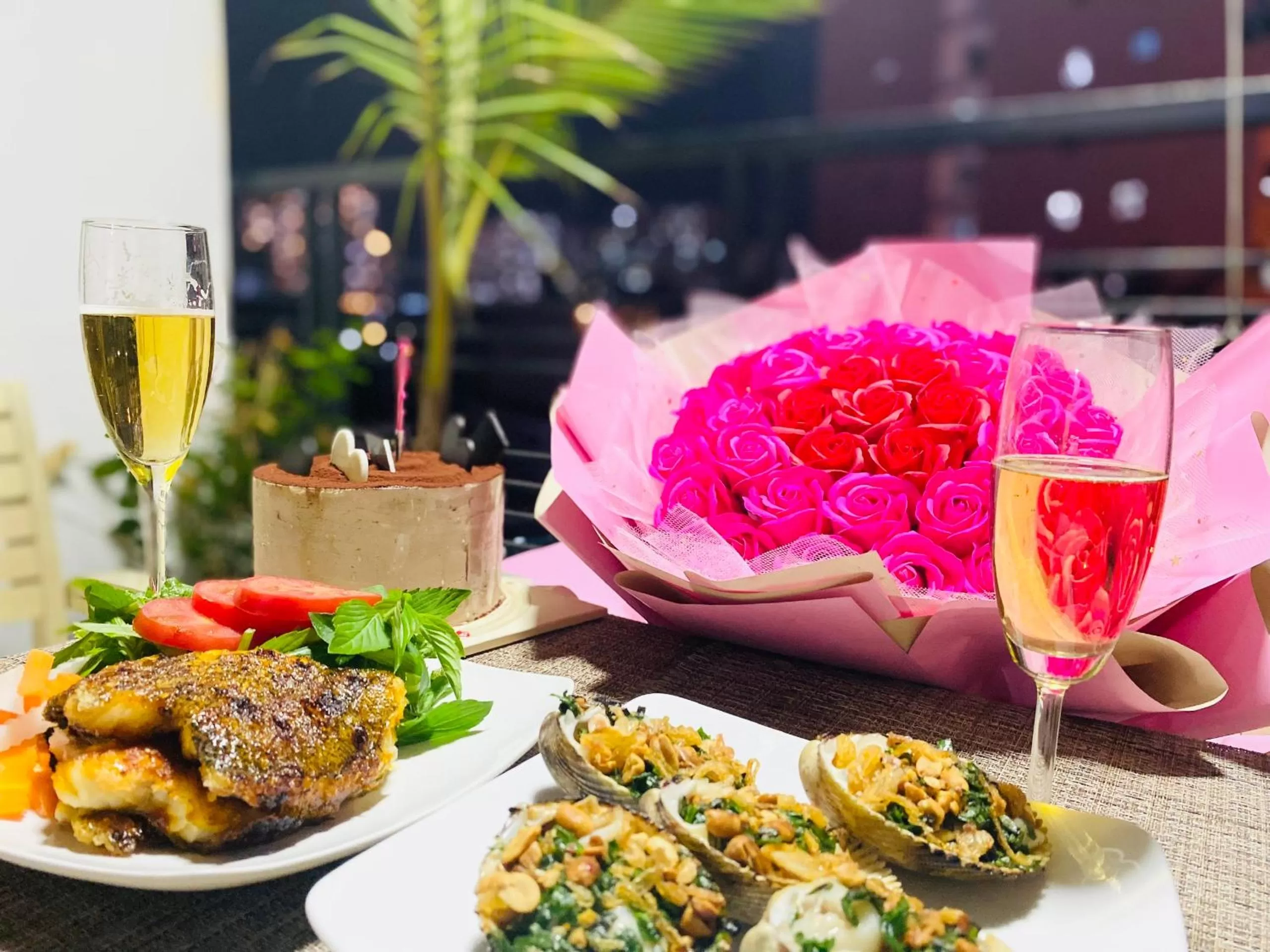 Food in Chez Lotus Rose