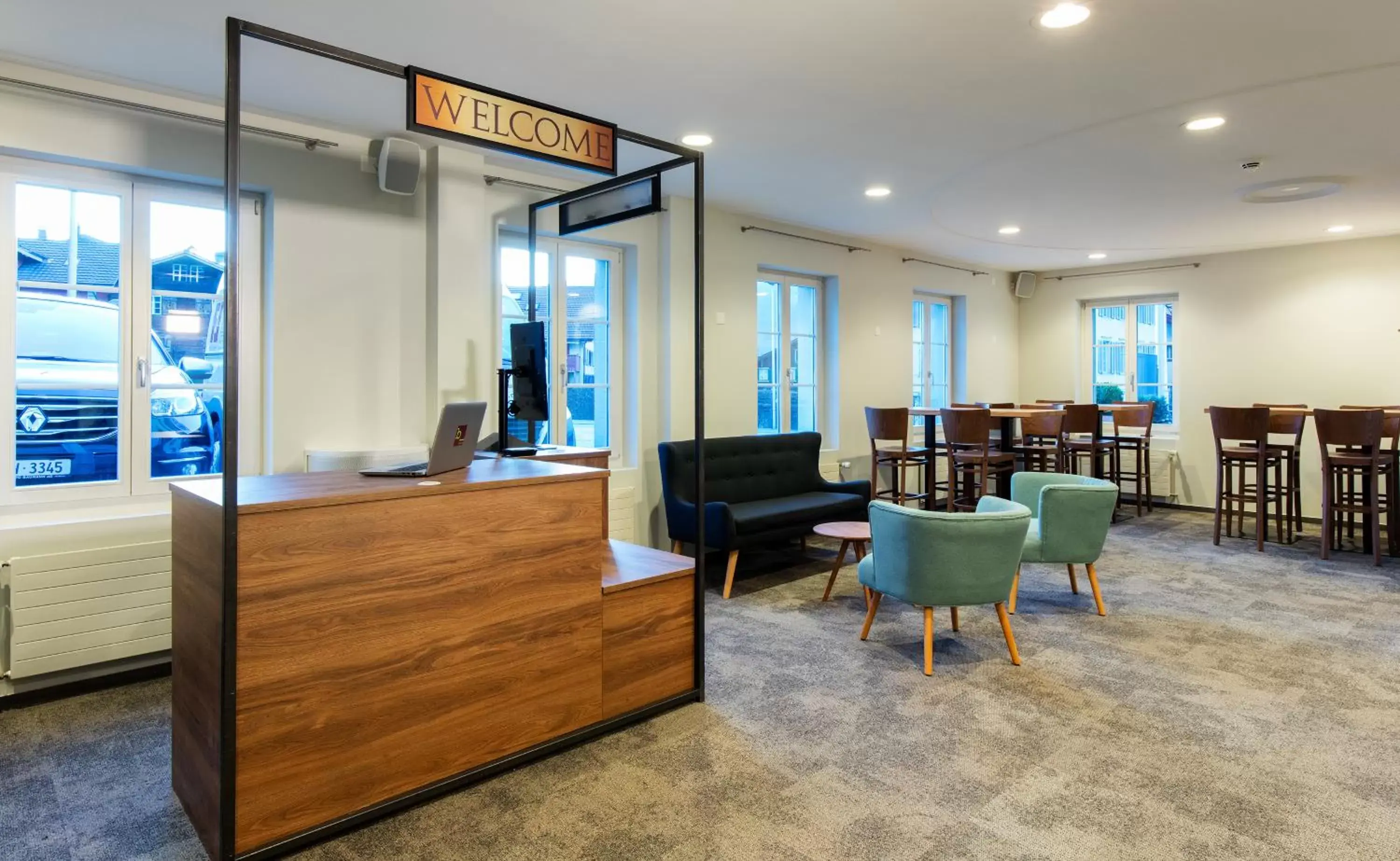 Lobby or reception in Hotel Kreuz by b-smart