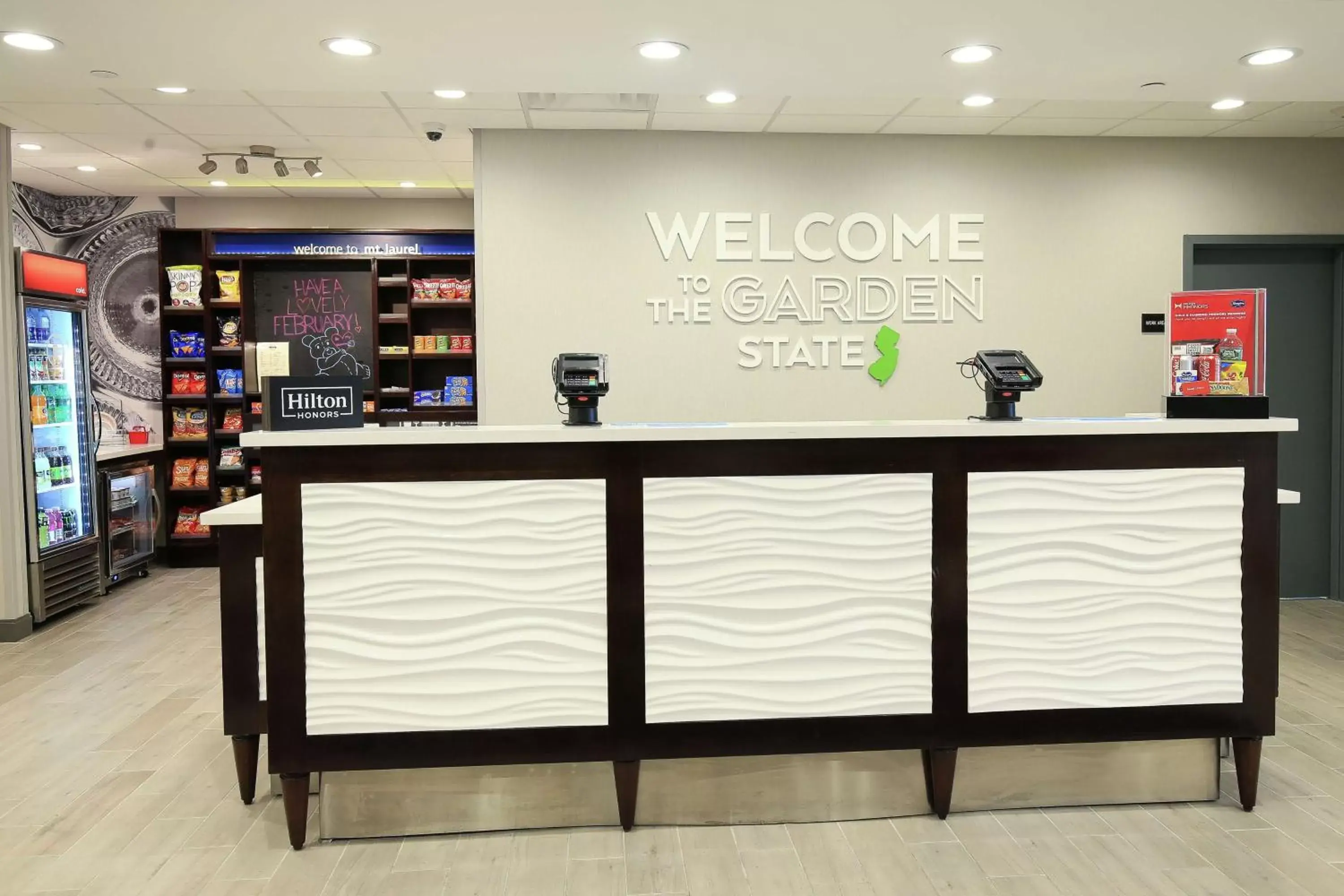 Lobby or reception in Hampton Inn & Suites Mount Laurel/Moorestown Lobby or reception in Hampton Inn & Suites Mount Laurel/Moorestown