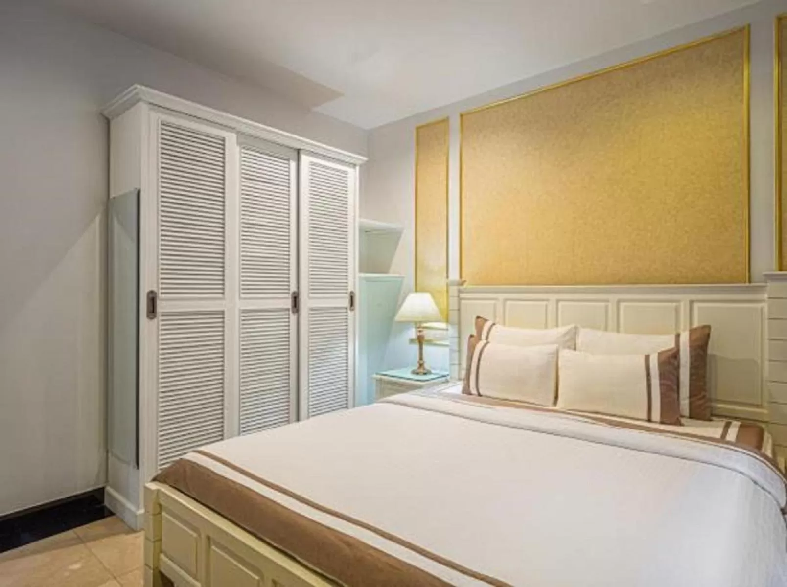 Bed in 345AB Sai Gon Hotel