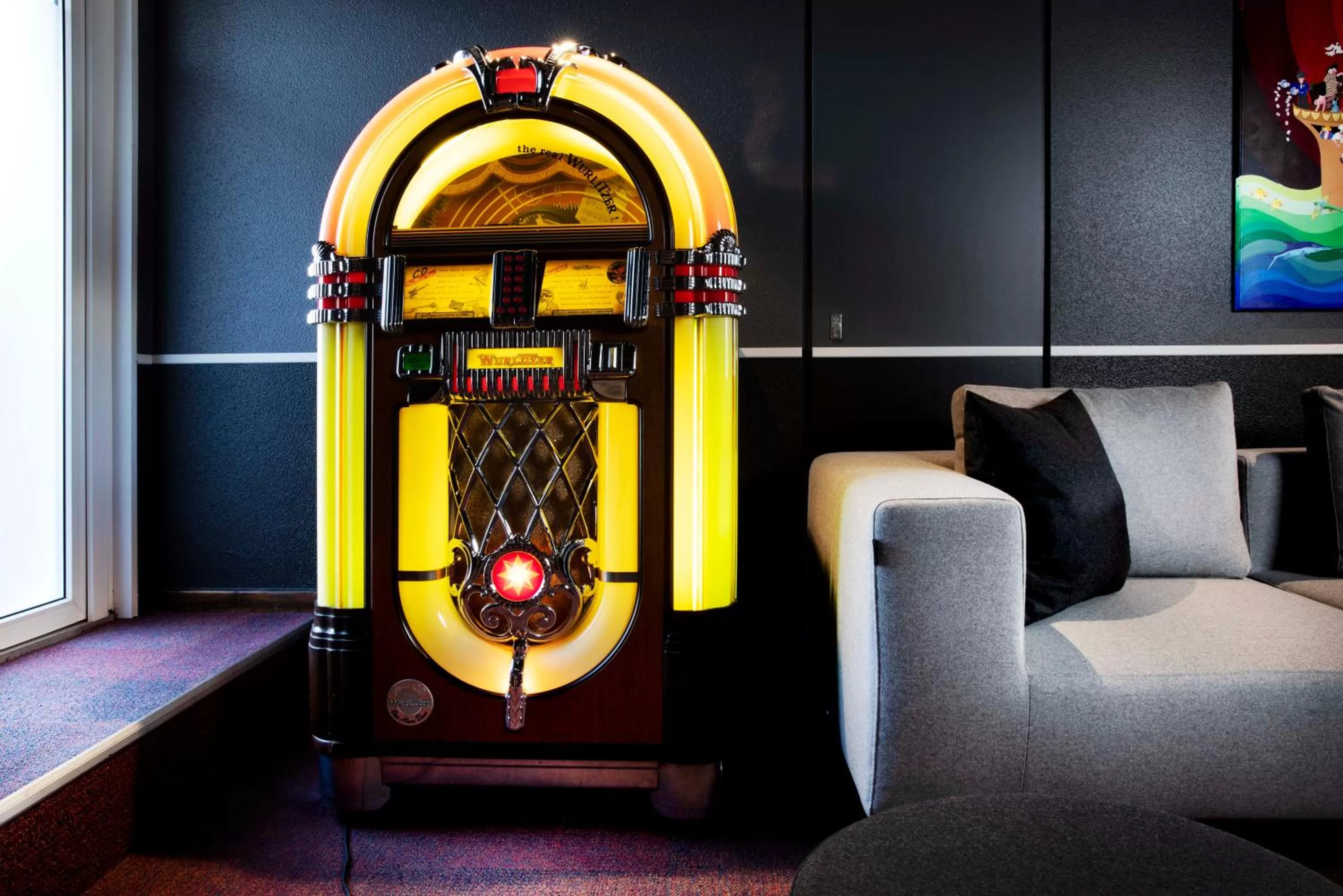 Decorative detail in Hotel Le Bugatti