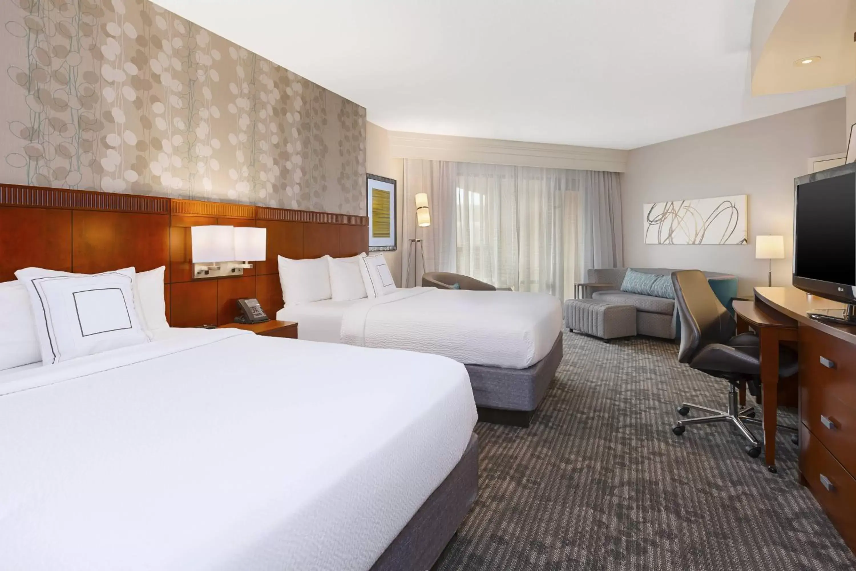 Photo of the whole room, Bed in Courtyard by Marriott Oklahoma City Downtown