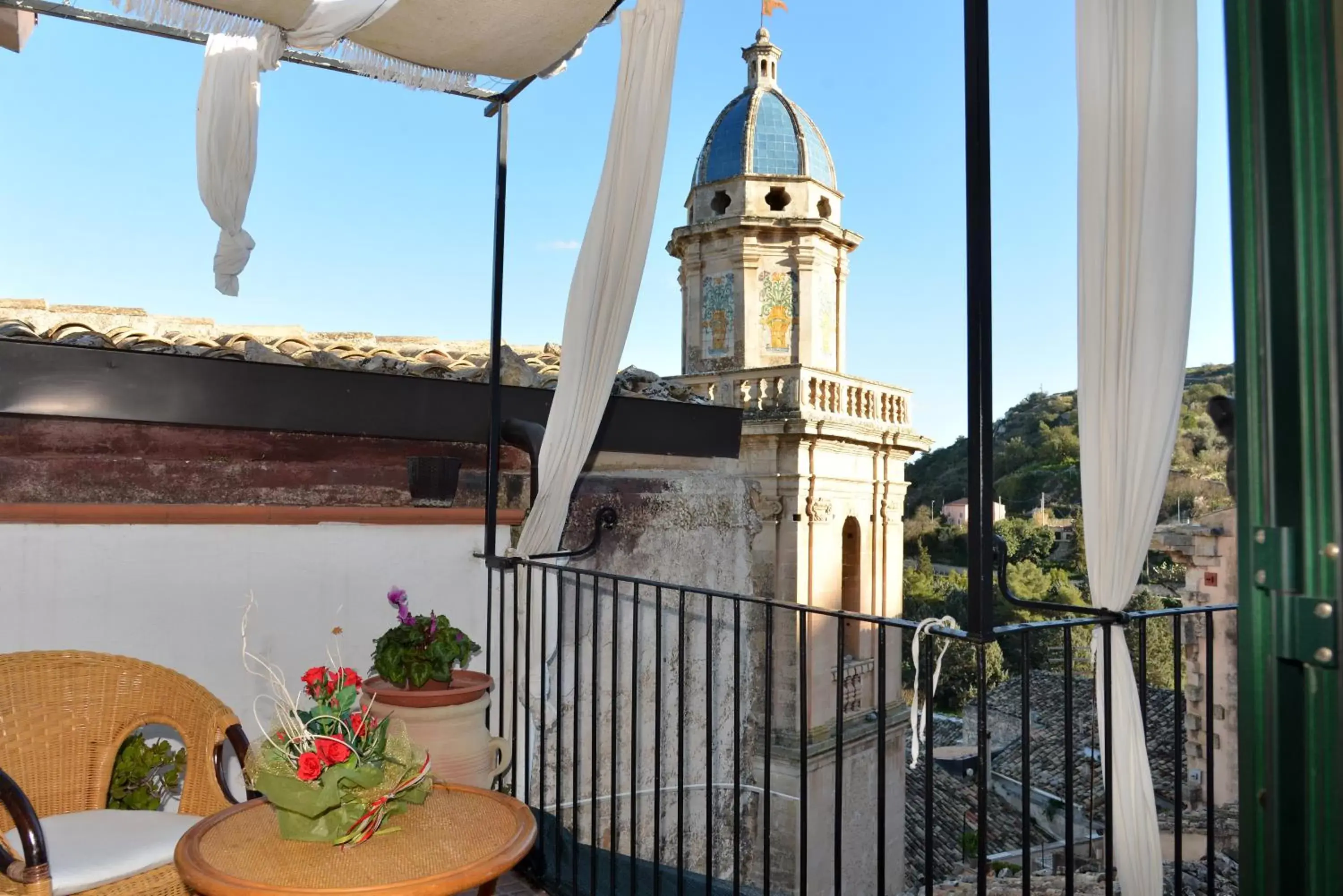 Balcony/Terrace in B&B Belvedere All'Idria