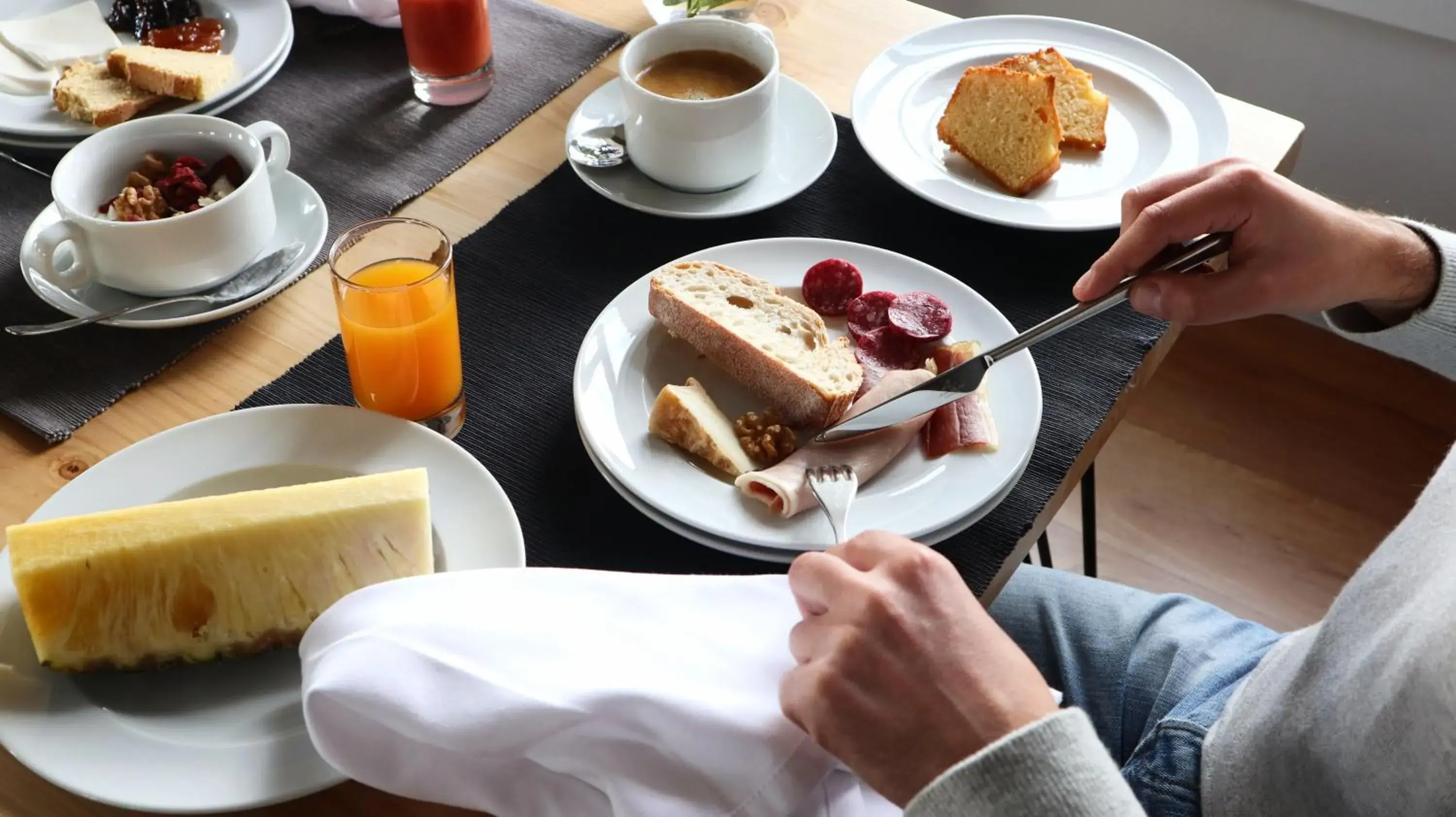 Continental breakfast in Amoras Country House Hotel