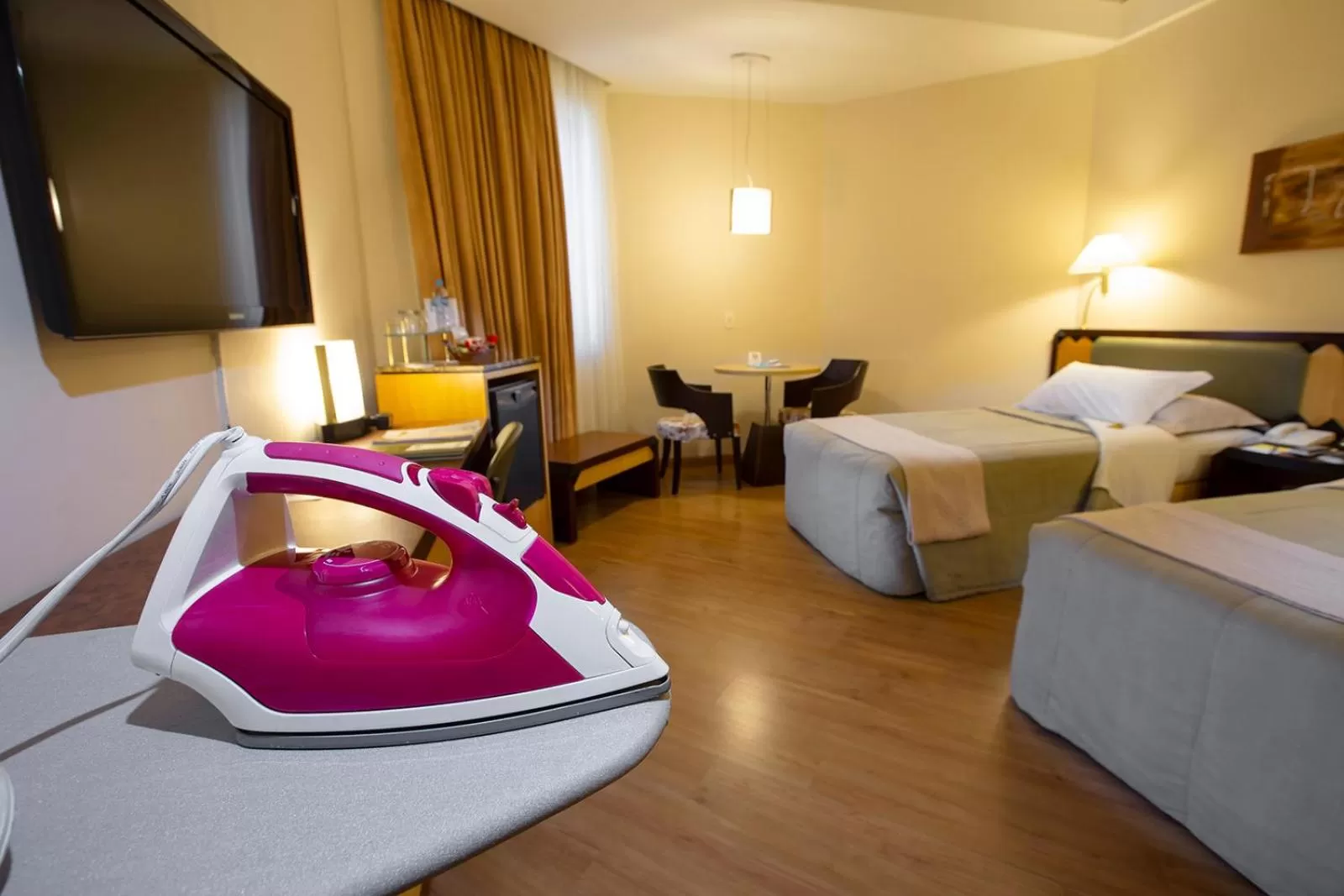 Bed in Golden Tower Pinheiros by Fênix Hotéis