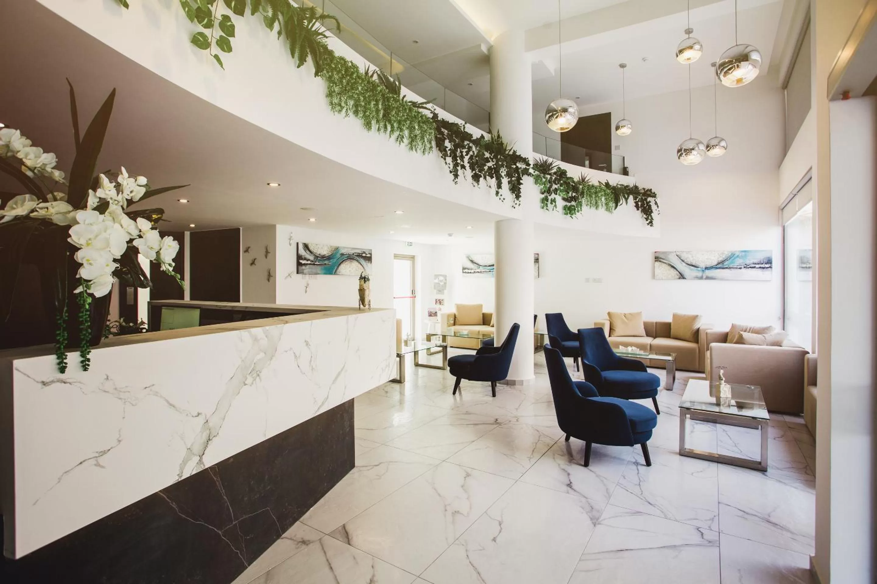 Lobby or reception in Frangiorgio Hotel