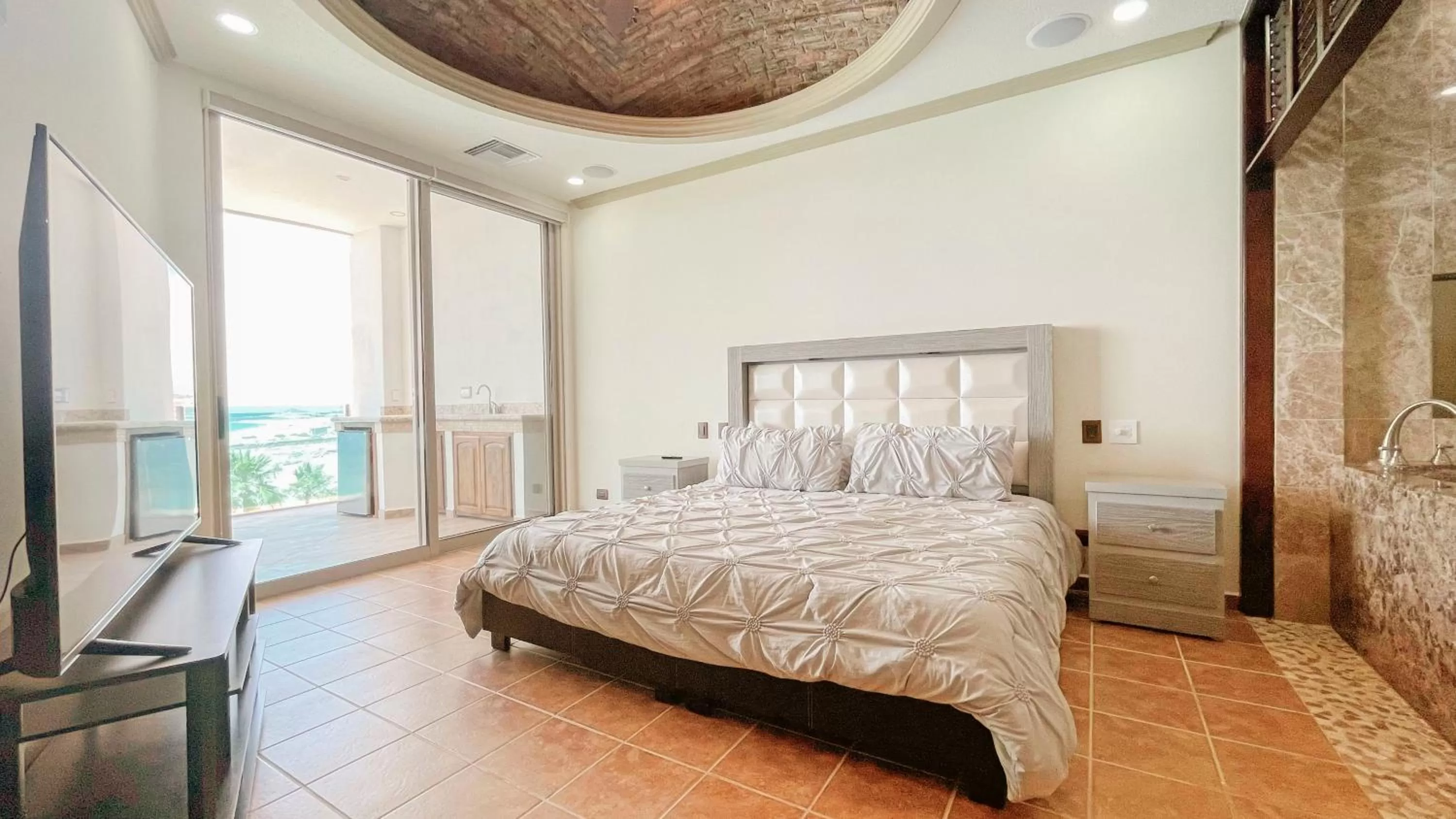 Bed in Esmeralda Beach Resort