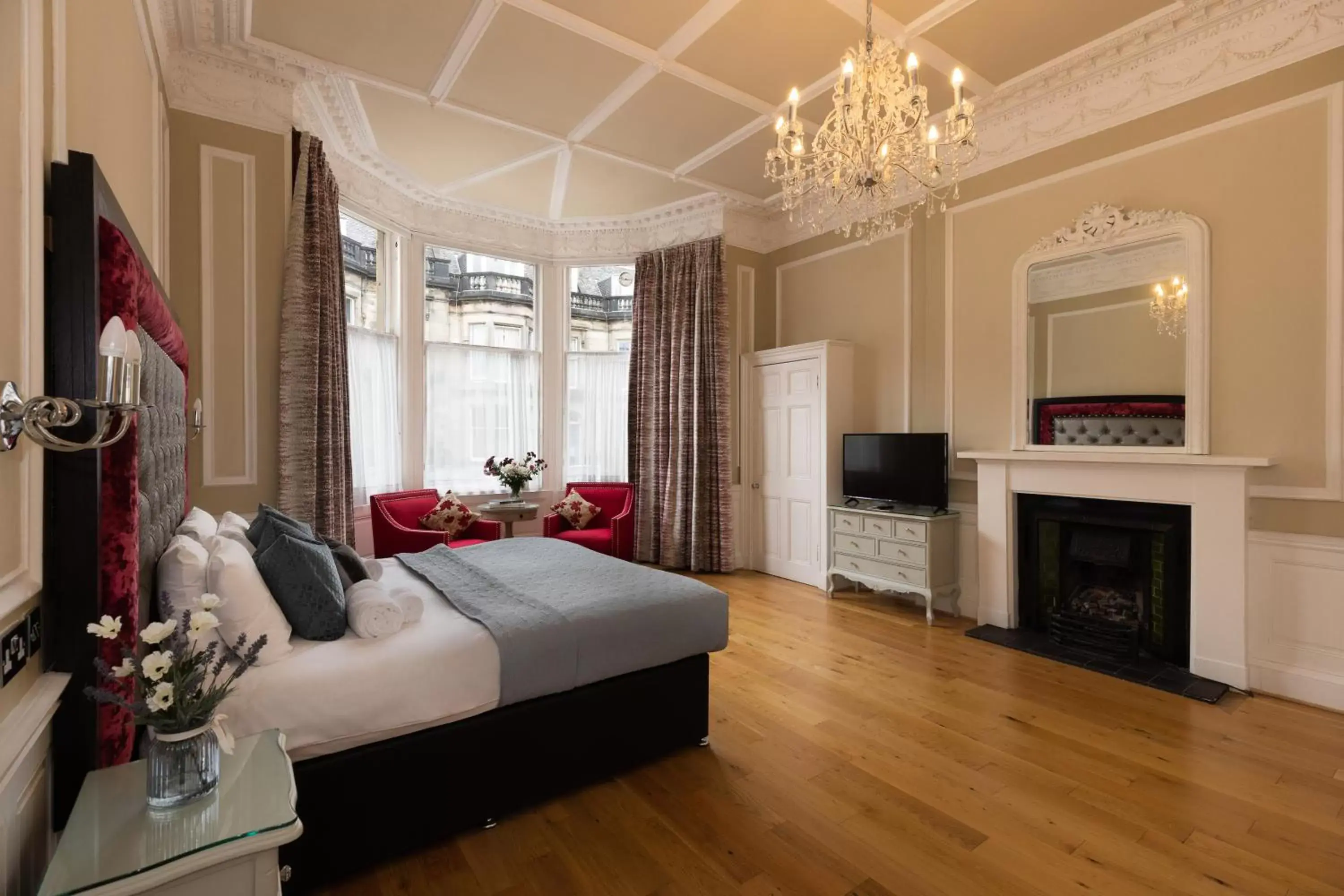 Bed in The Haymarket Hotel Bed in The Haymarket Hotel