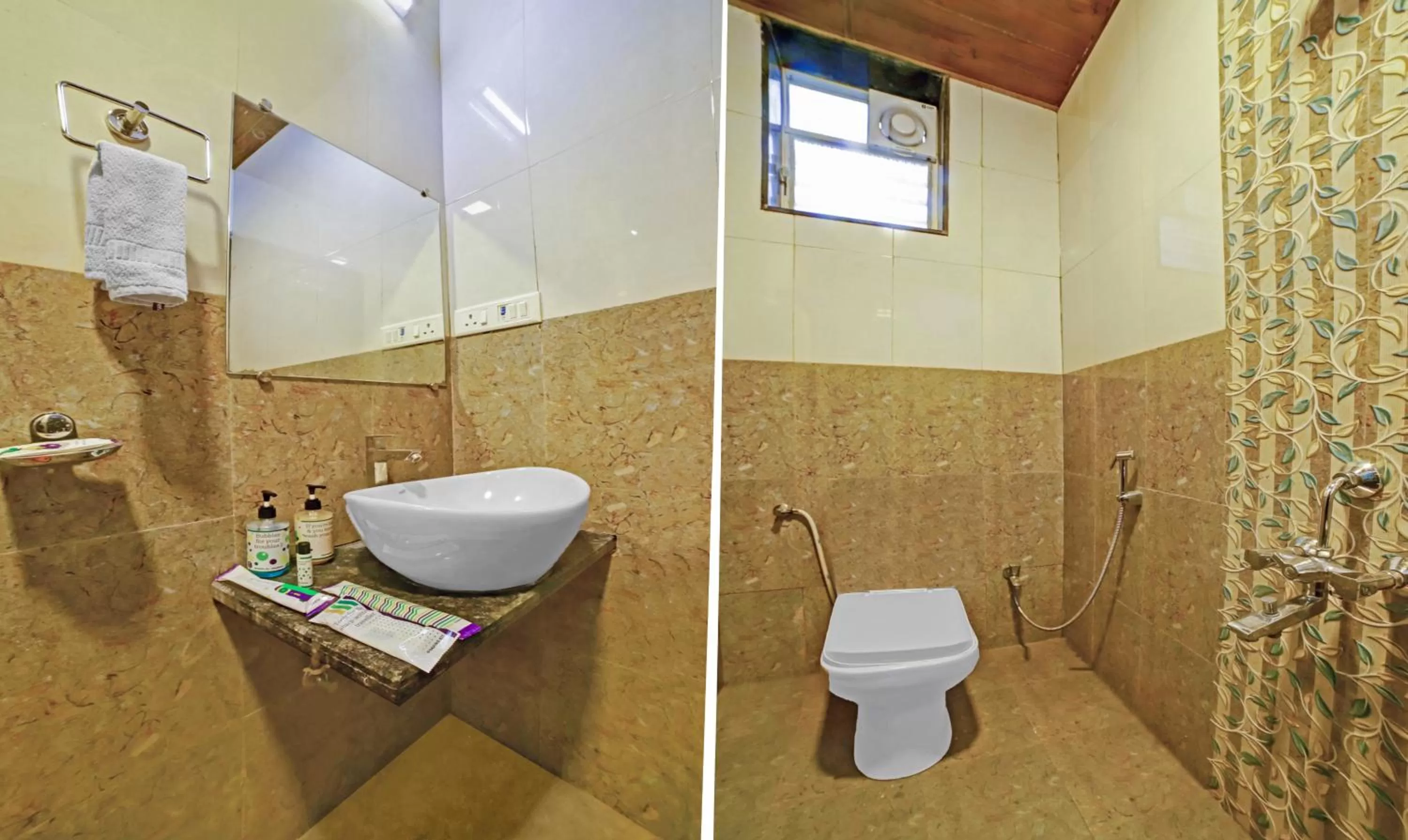 Bathroom in Treebo Balaji Excellency with Pool & Spa