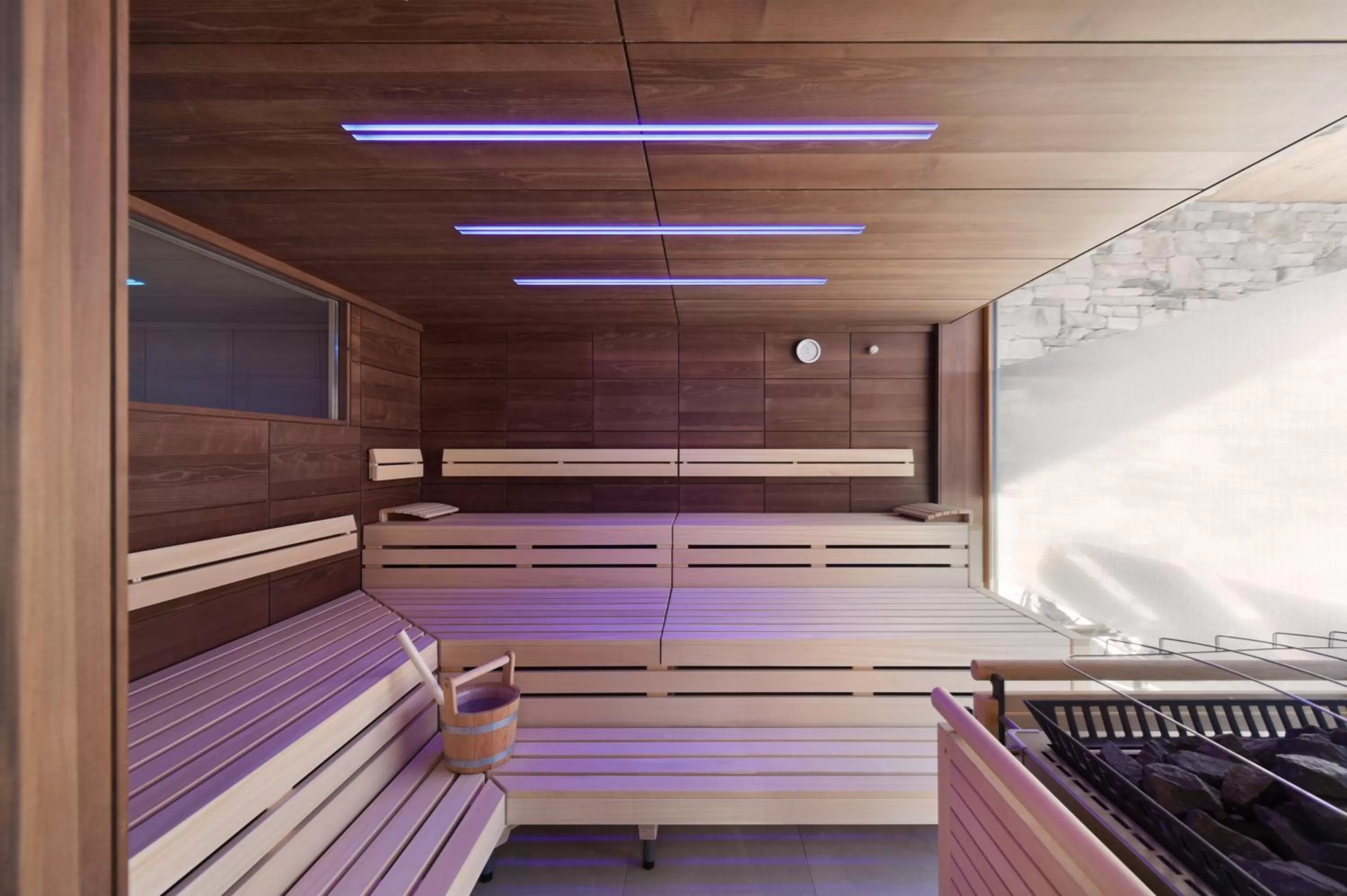 Sauna in Mountain Hotel Luis