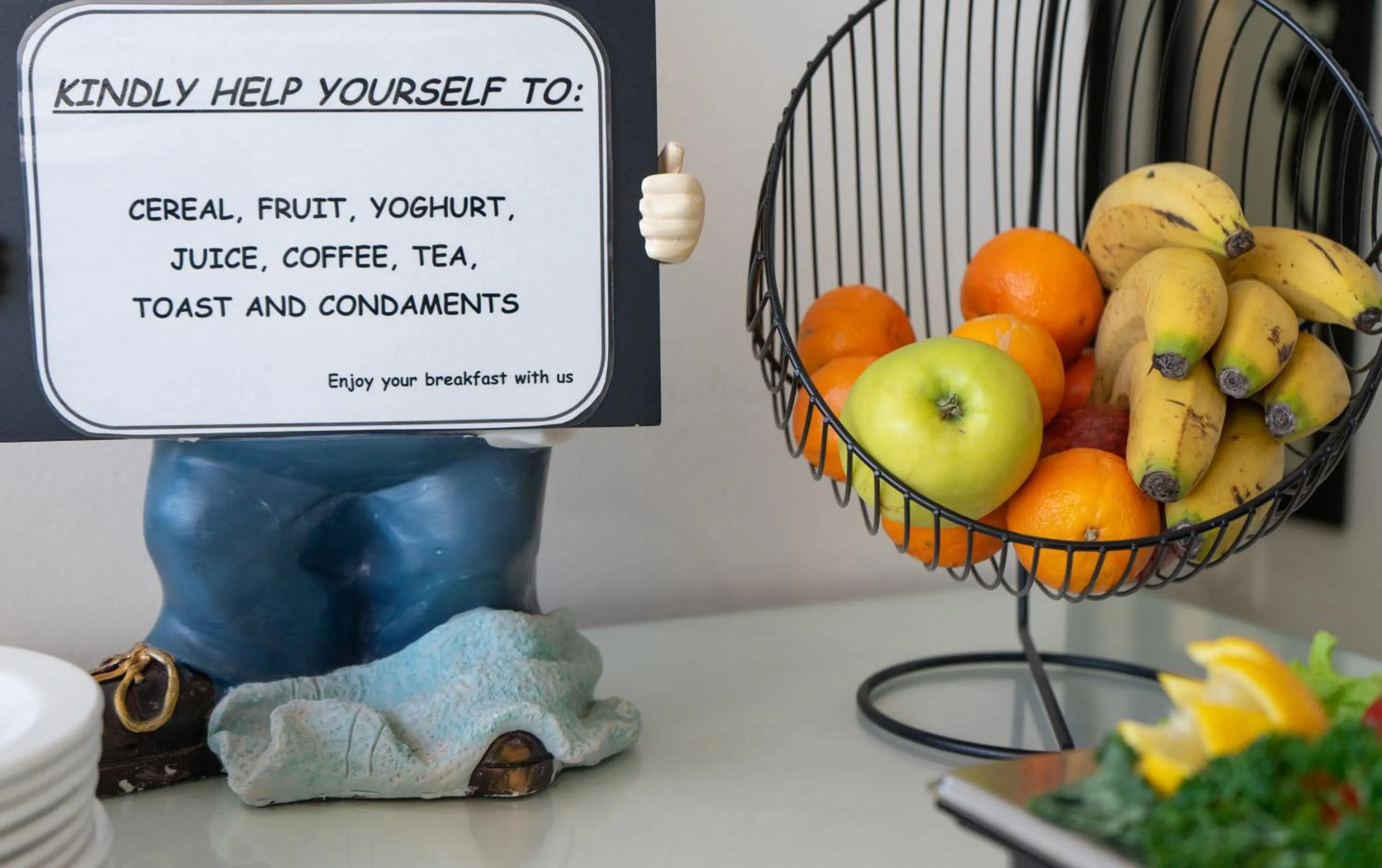 Decorative detail in Bar-t-nique Guest House