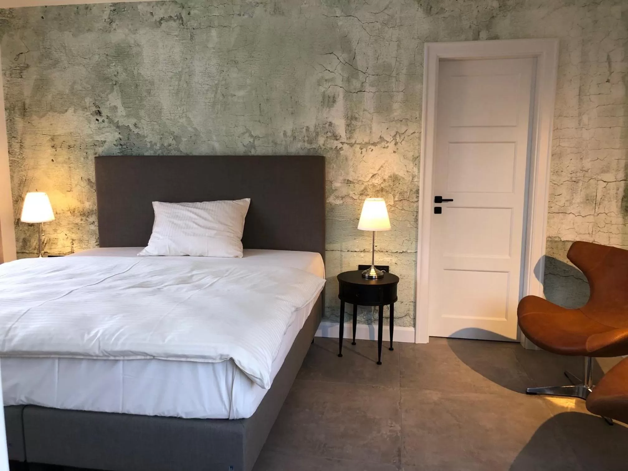 Bed in Hotel Insel Pension