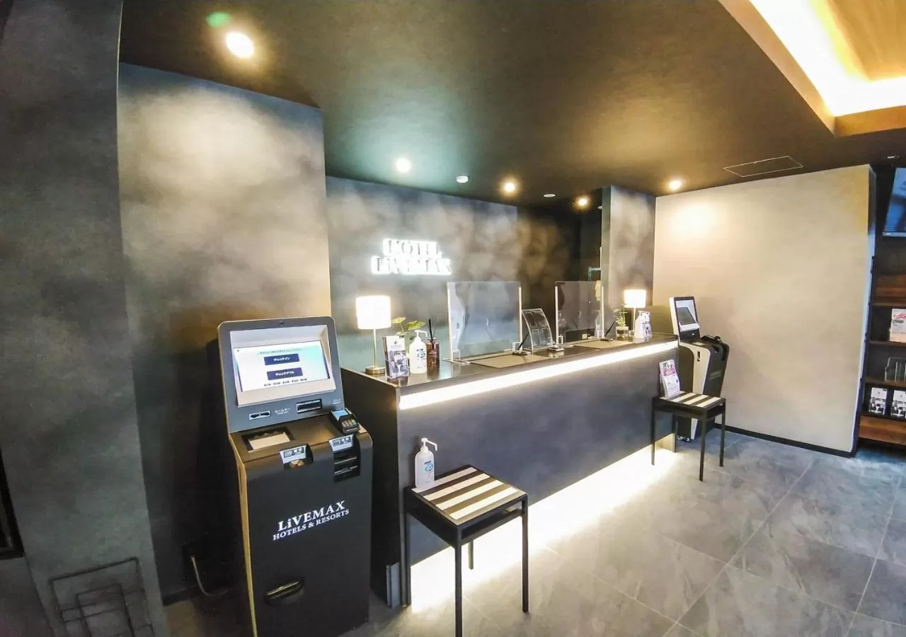 Lobby or reception in HOTEL LiVEMAX Kokura Ekimae