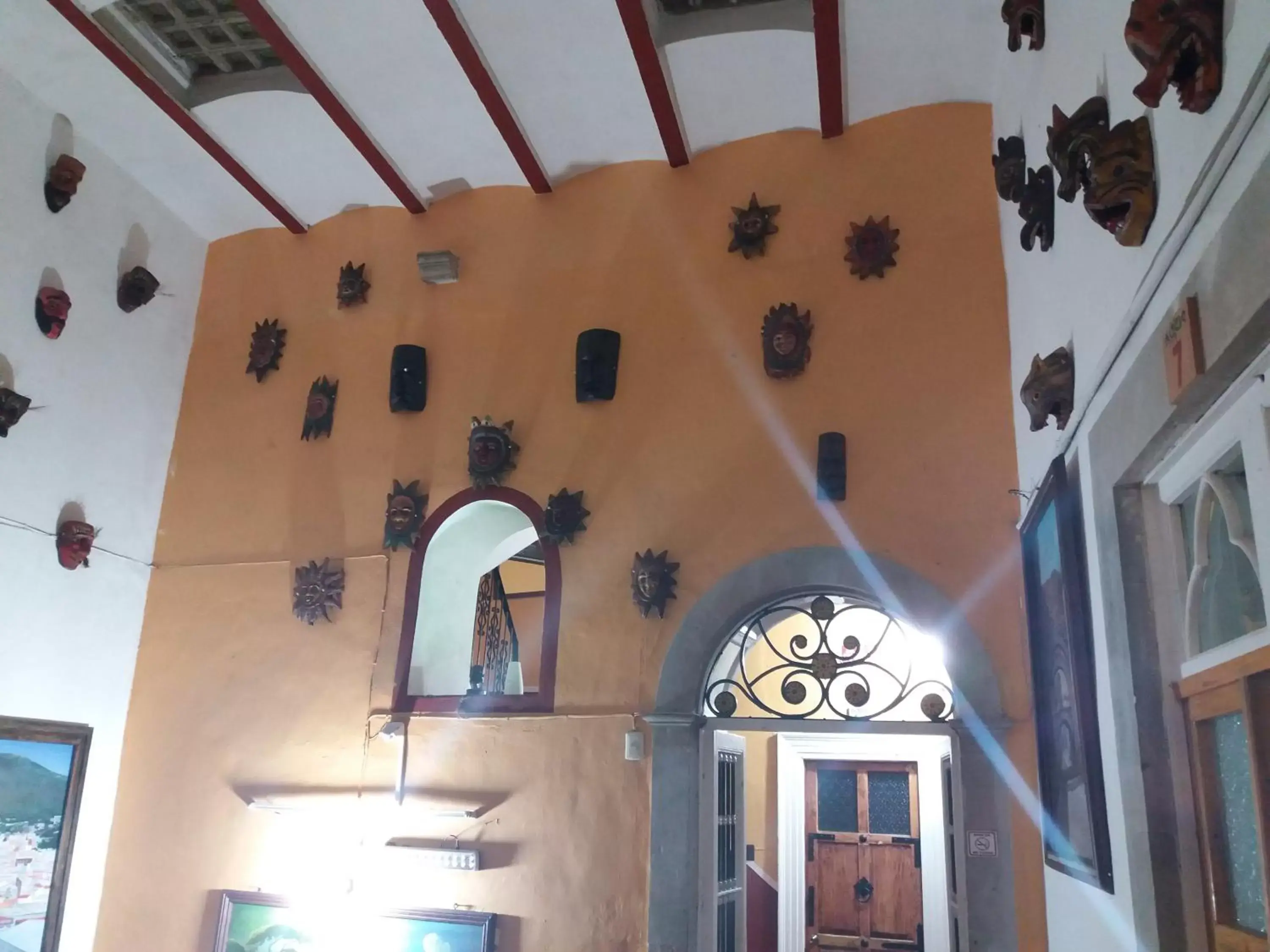 Decorative detail in Hotel Posada de la Condesa