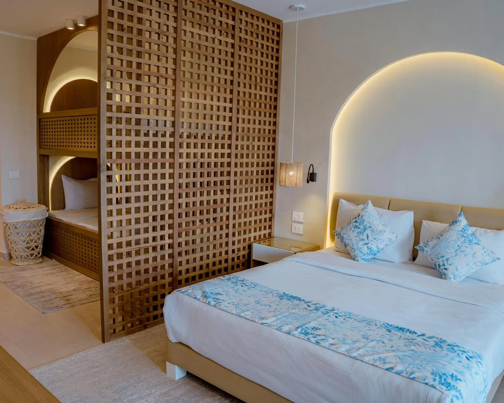 Bedroom, Bed in Fort Arabesque Resort, Spa & Villas