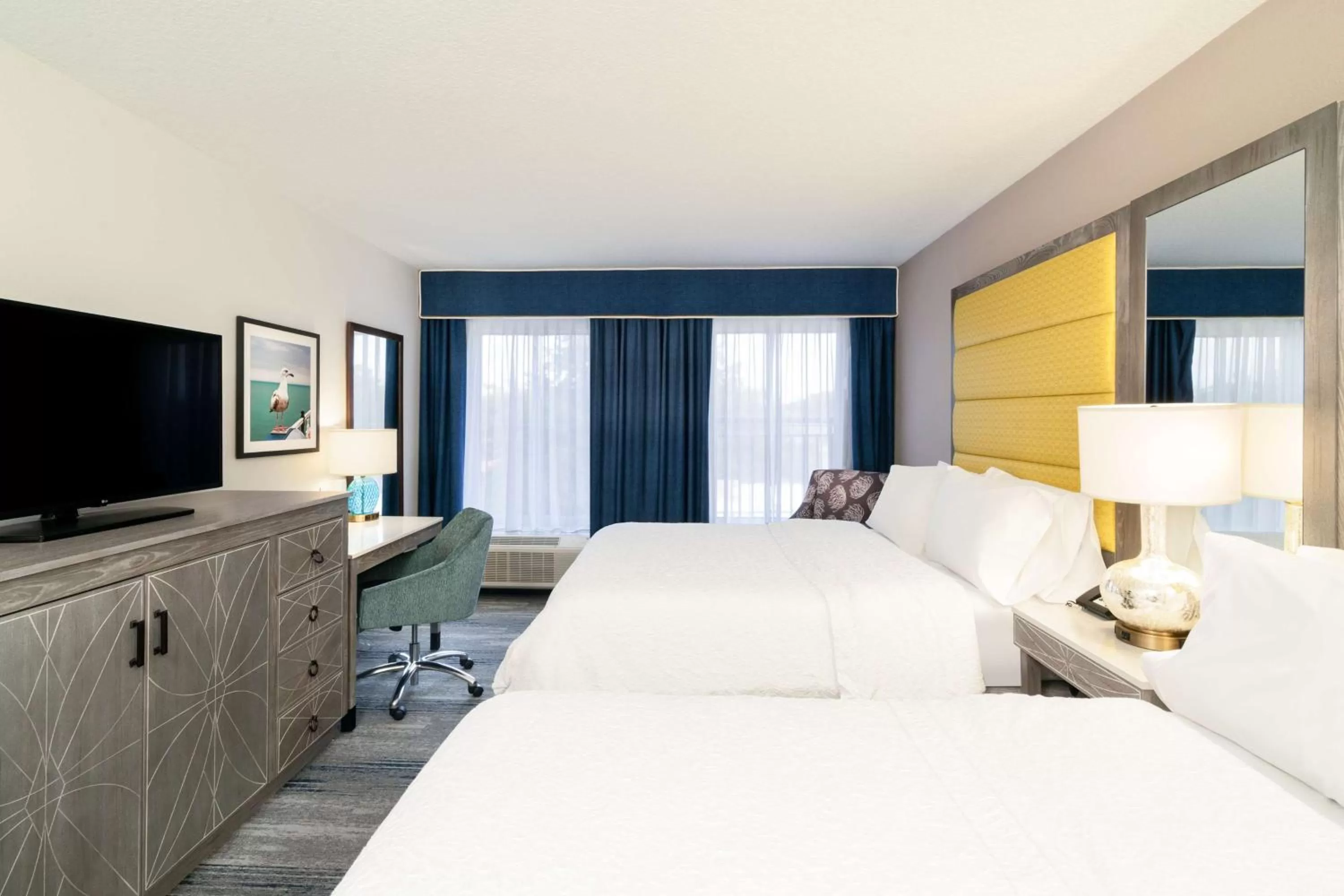 Bedroom, Bed in Hampton Inn & Suites Amelia Island-Historic Harbor Front