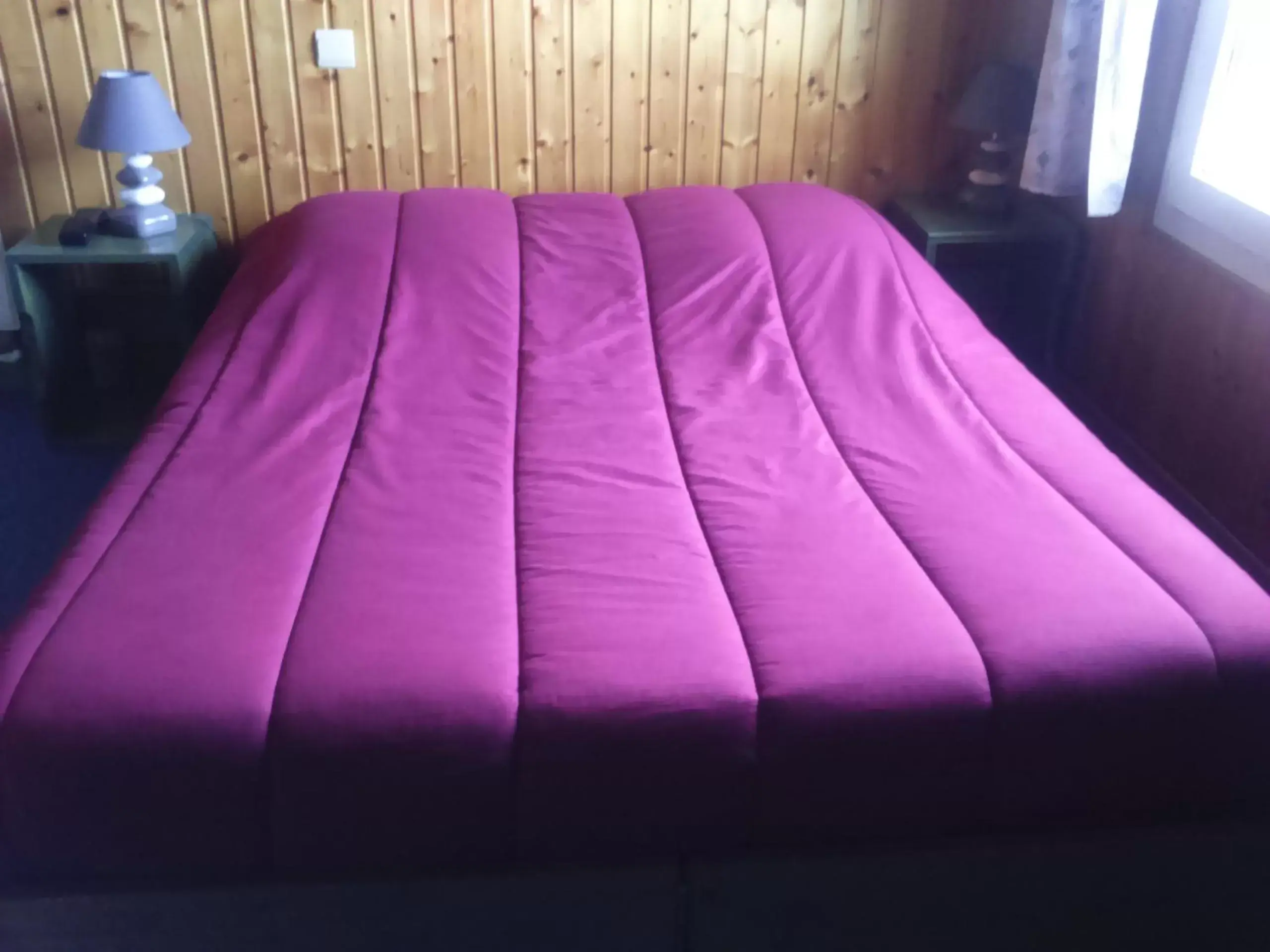 Bed in Hotel Les Sapins