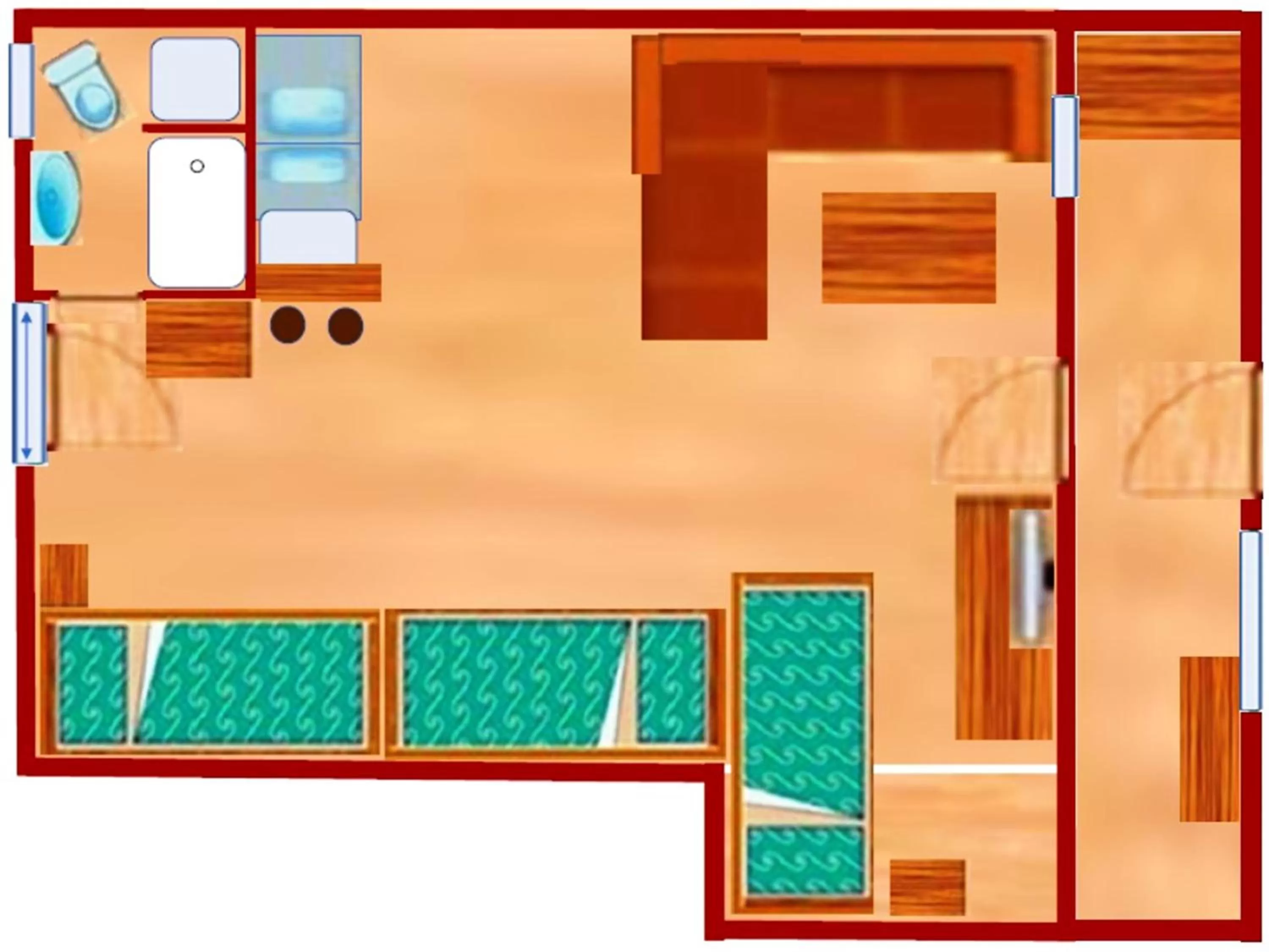 Floor Plan in Spa & Pool Apartment Hotel - Restaurant VILLA IVICA