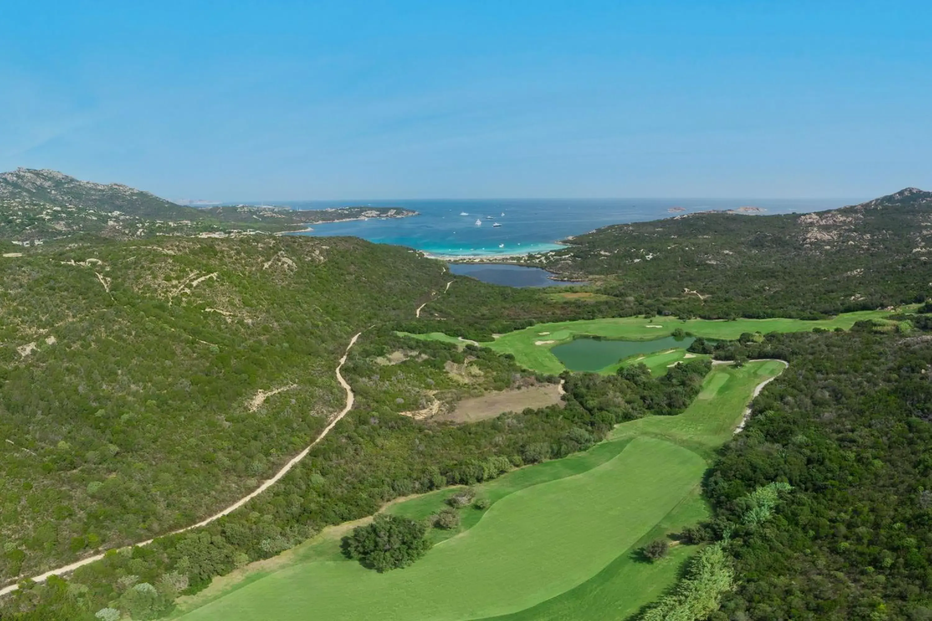 Golfcourse, Bird's-eye View in Hotel Cala Di Volpe A Luxury Collection Hotel Costa Smeralda