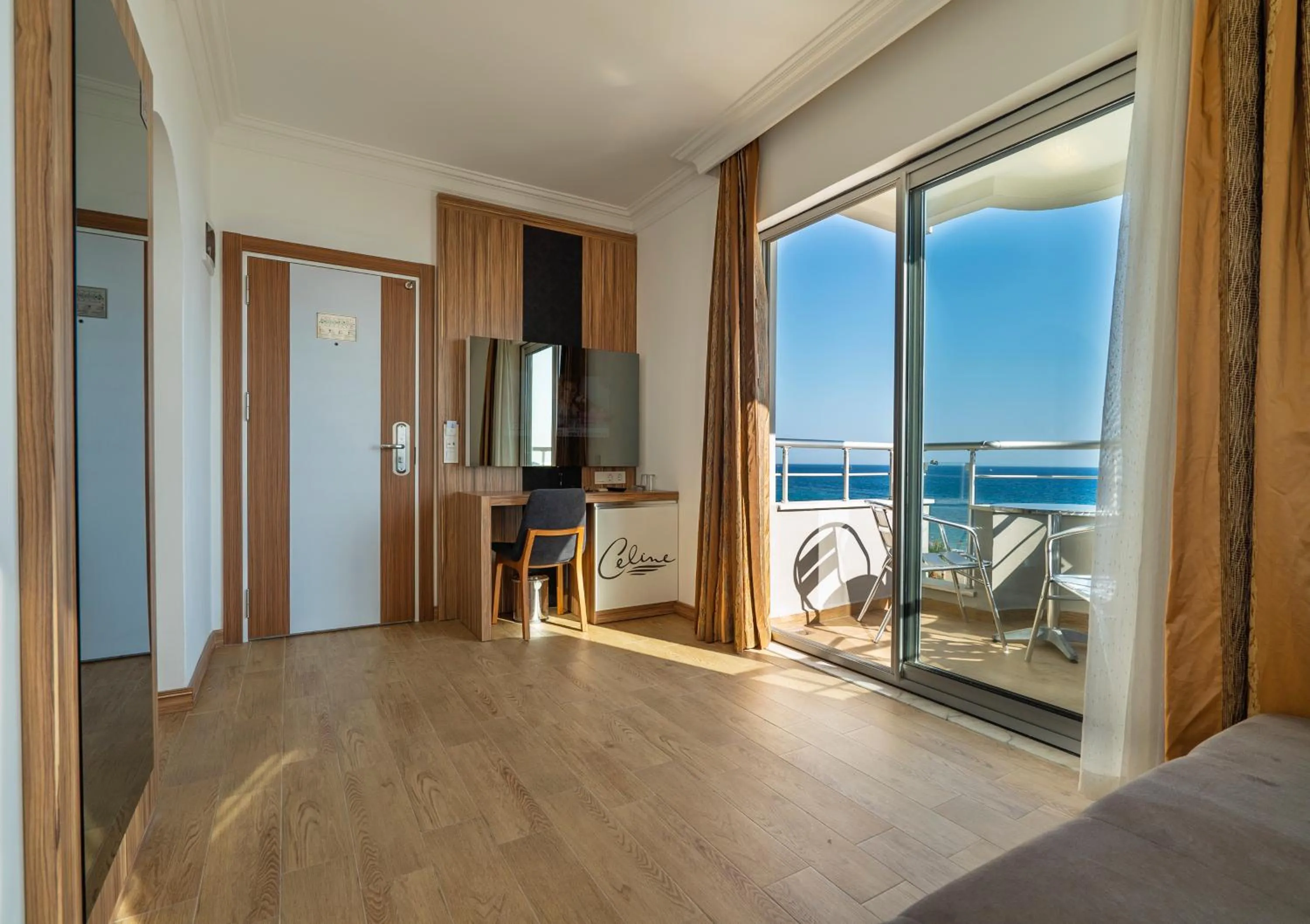 Seating area in Kleopatra Celine Hotel