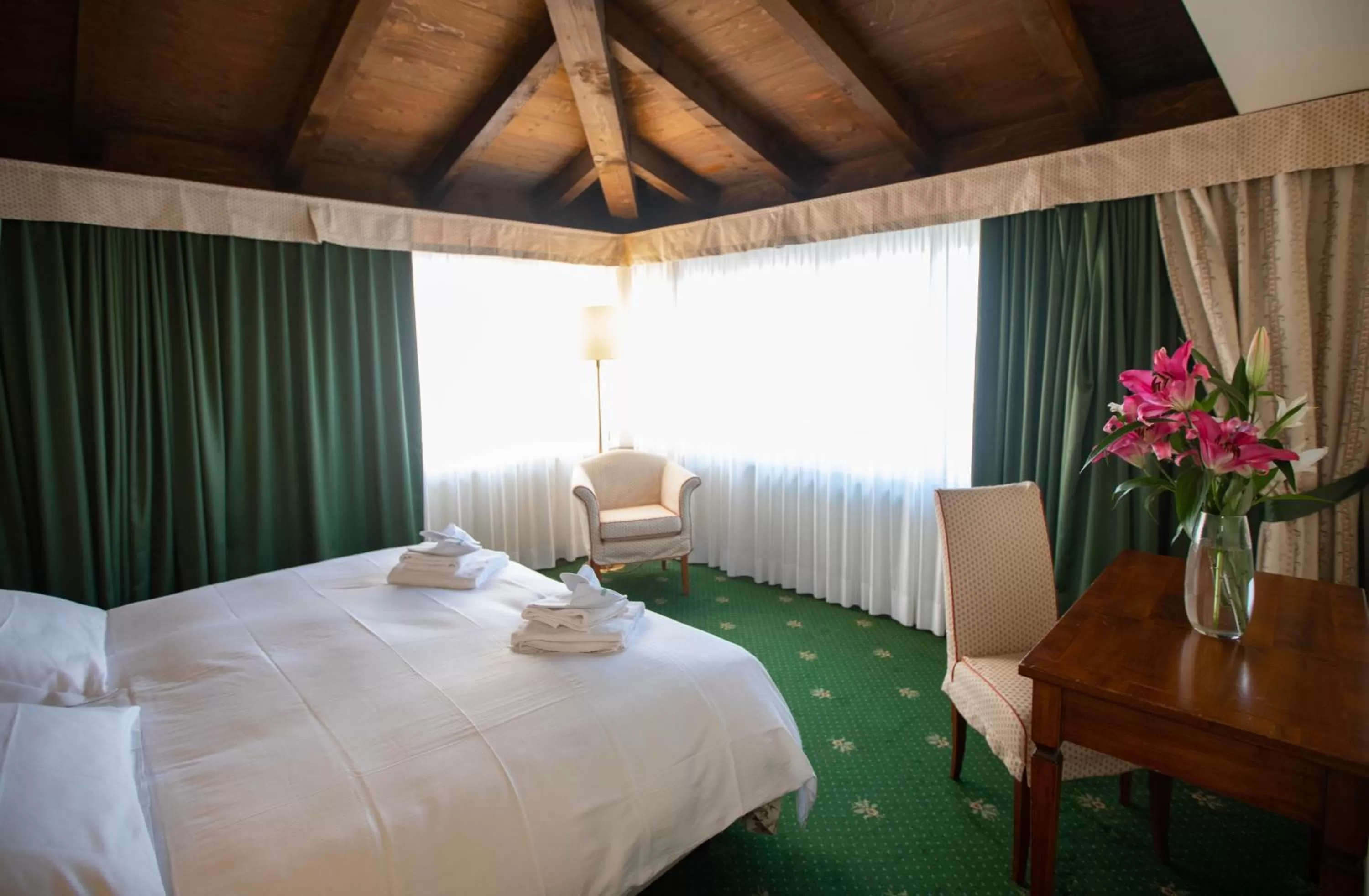 Bed in Hotel Candiani