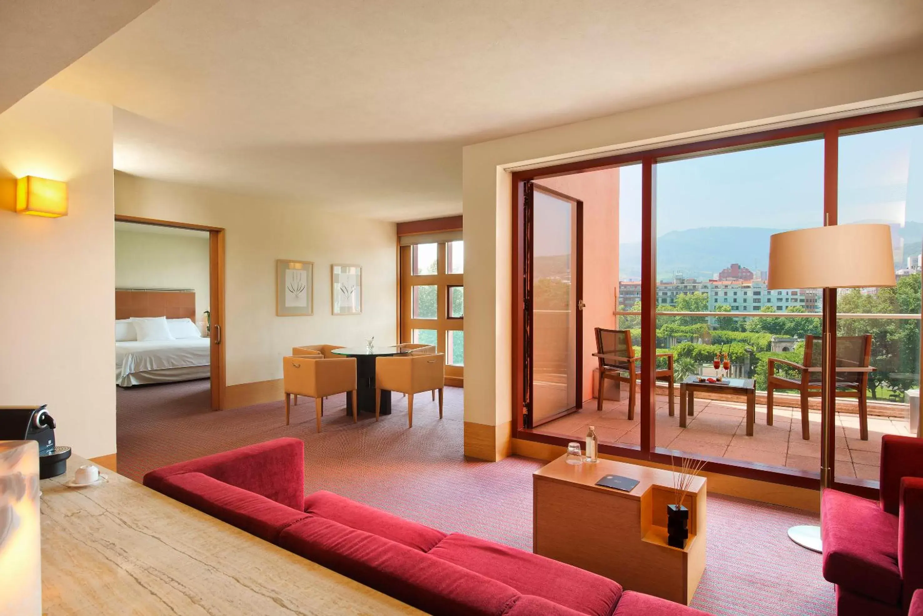 Balcony/Terrace, Seating Area in Hotel Melia Bilbao