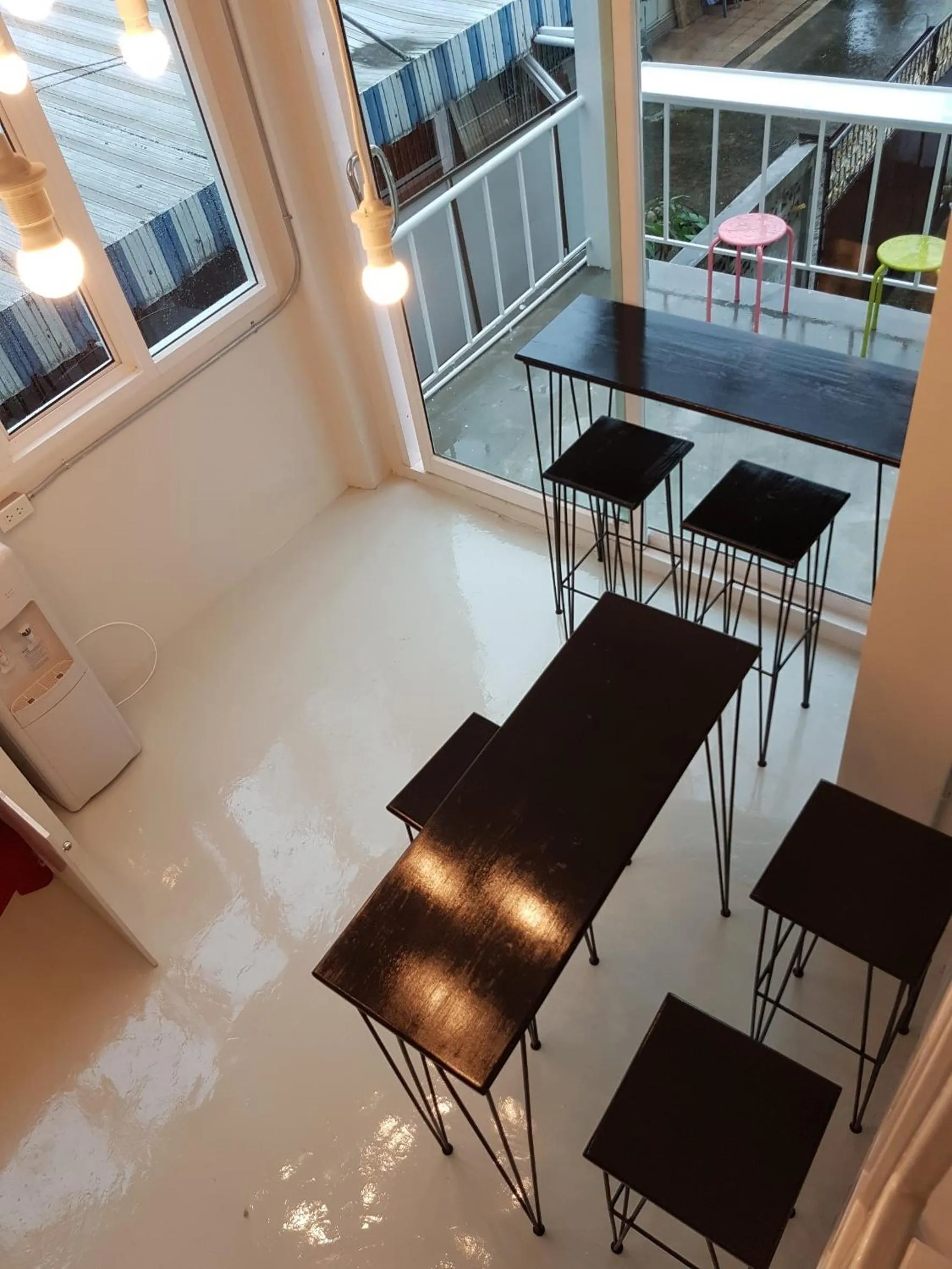 Seating area in Diff Hostel